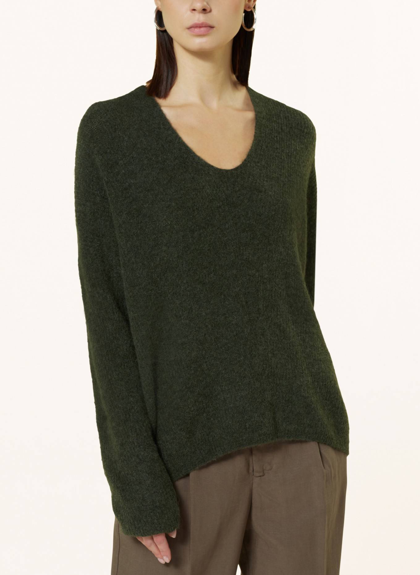 MOS MOSH Pullover THORA mit Alpaka: DUNKELGRÜN