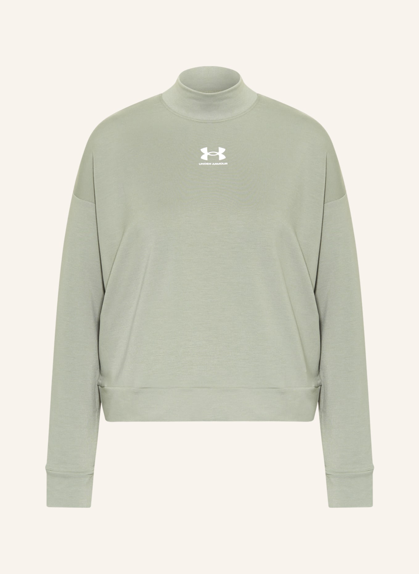 UNDER ARMOUR Long sleeve shirt UA RIVAL, Color: LIGHT GREEN (Image 1)