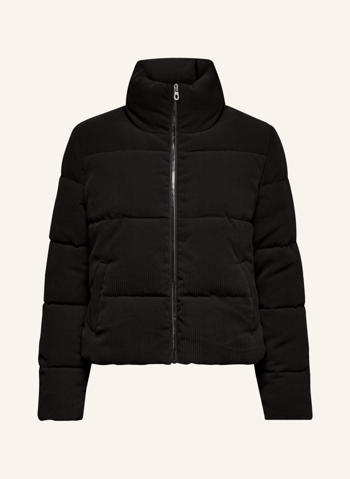 ONLY Quilted jacket made of corduroy, Color: BLACK (Image 1)