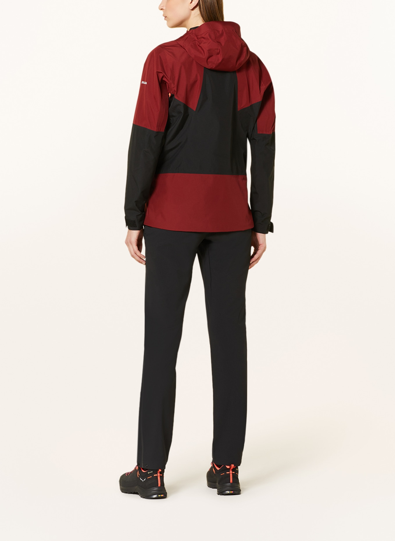 SALEWA Outdoor jacket PUEZ 2L GORE-TEX®, Color: DARK RED/ BLACK (Image 3)