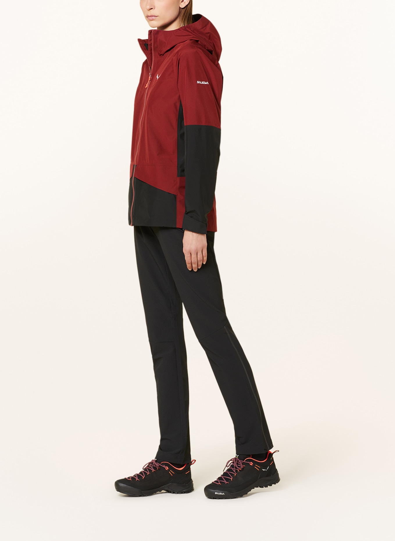 SALEWA Outdoor jacket PUEZ 2L GORE-TEX®, Color: DARK RED/ BLACK (Image 4)