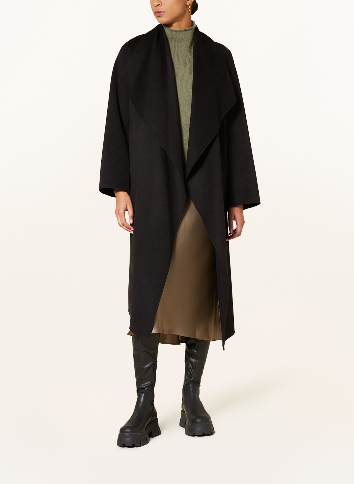 IVY OAK Wool coat CARRIE ROSE, Color: BLACK (Image 2)