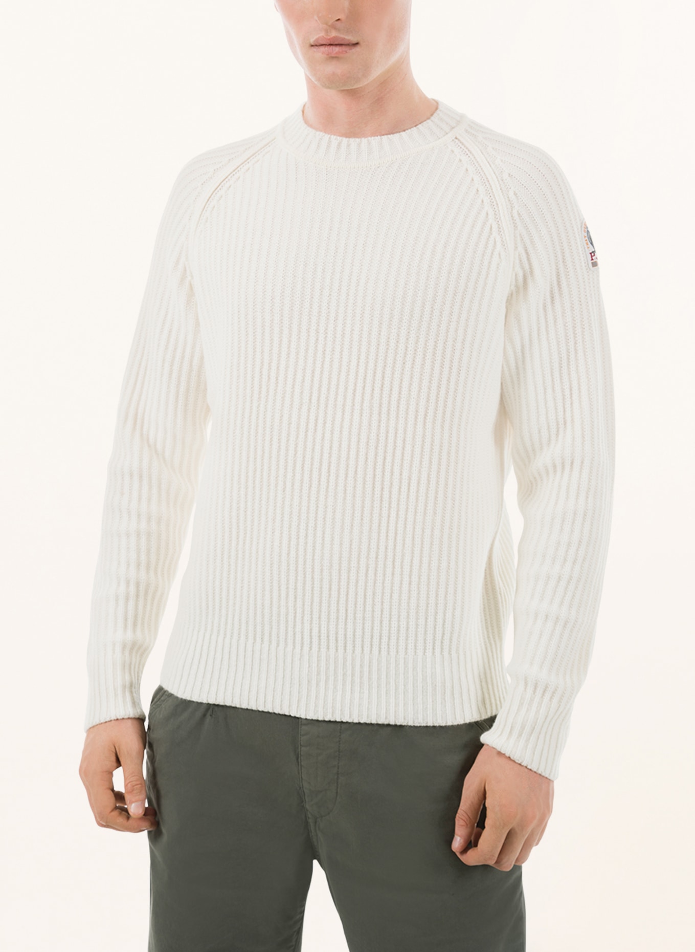 PARAJUMPERS Sweater RIK in merino wool, Color: ECRU (Image 4)