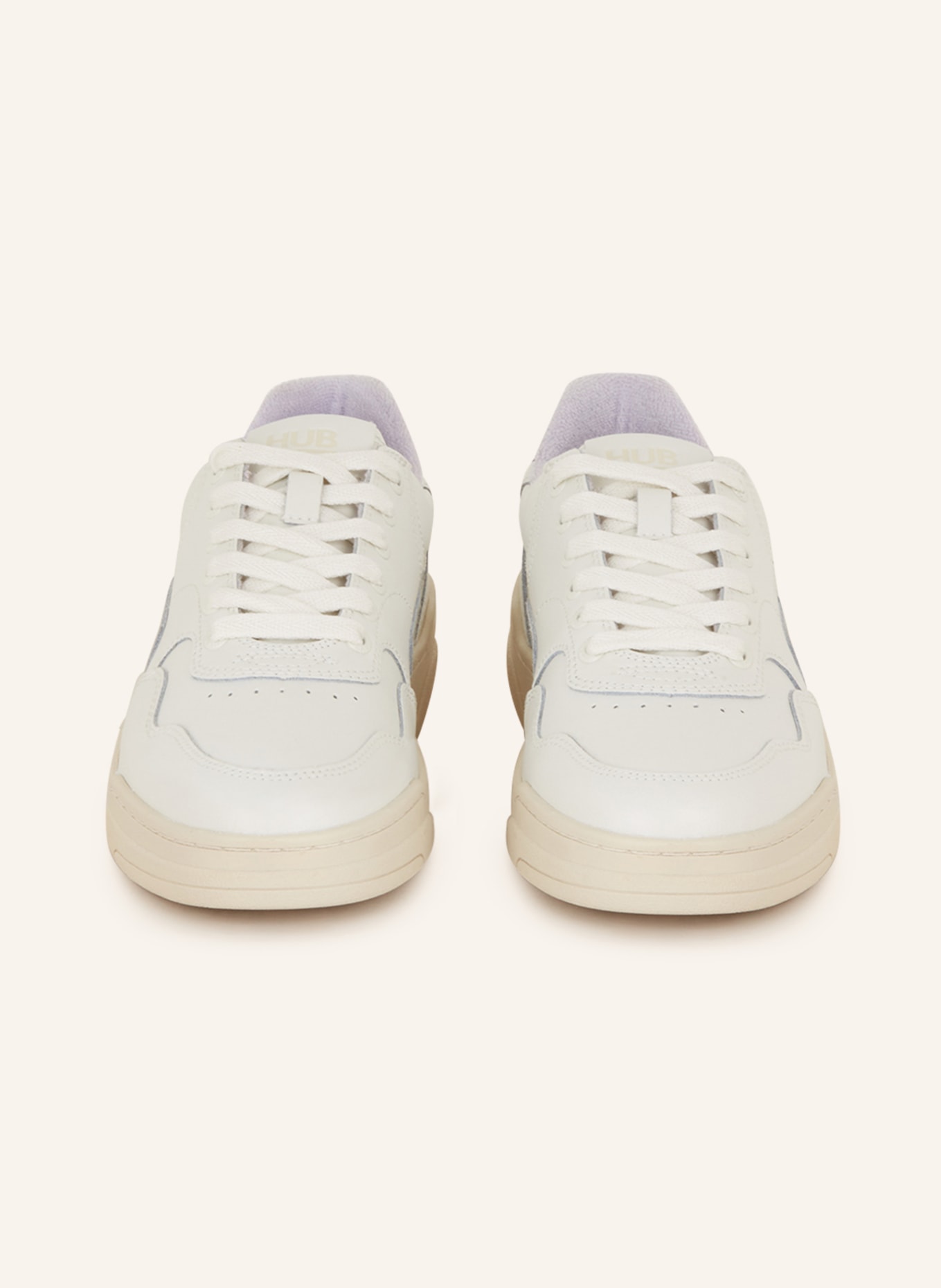 HUB Sneakers COURT, Color: WHITE/ LIGHT PURPLE (Image 3)