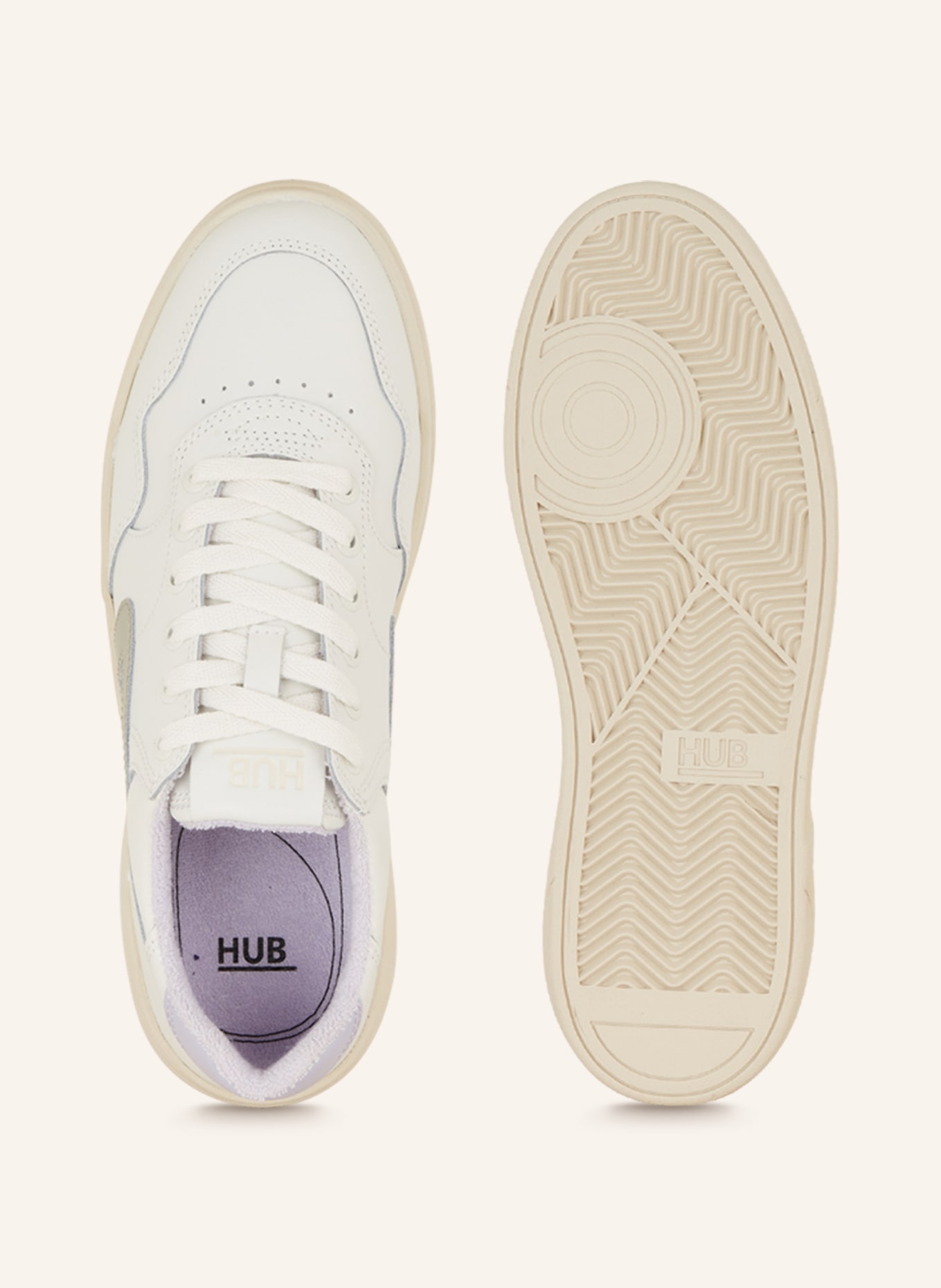 HUB Sneakers COURT, Color: WHITE/ LIGHT PURPLE (Image 5)