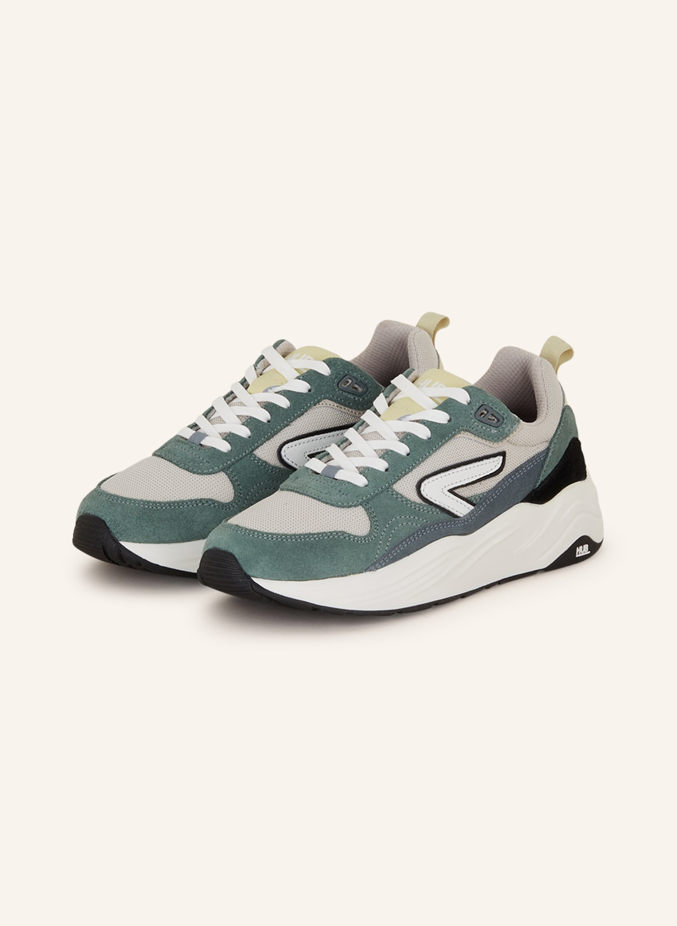 HUB Sneakers GLIDE, Color: GREEN/ LIGHT GRAY (Image 1)