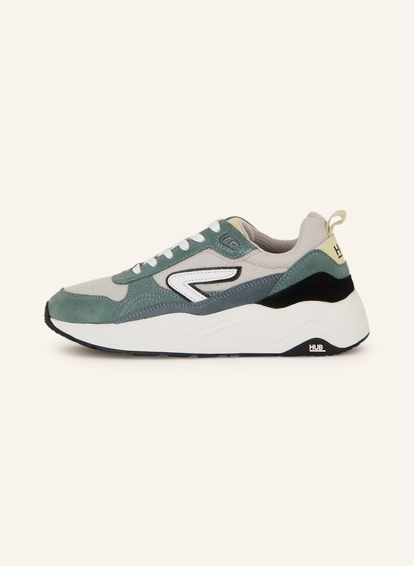 HUB Sneakers GLIDE, Color: GREEN/ LIGHT GRAY (Image 4)