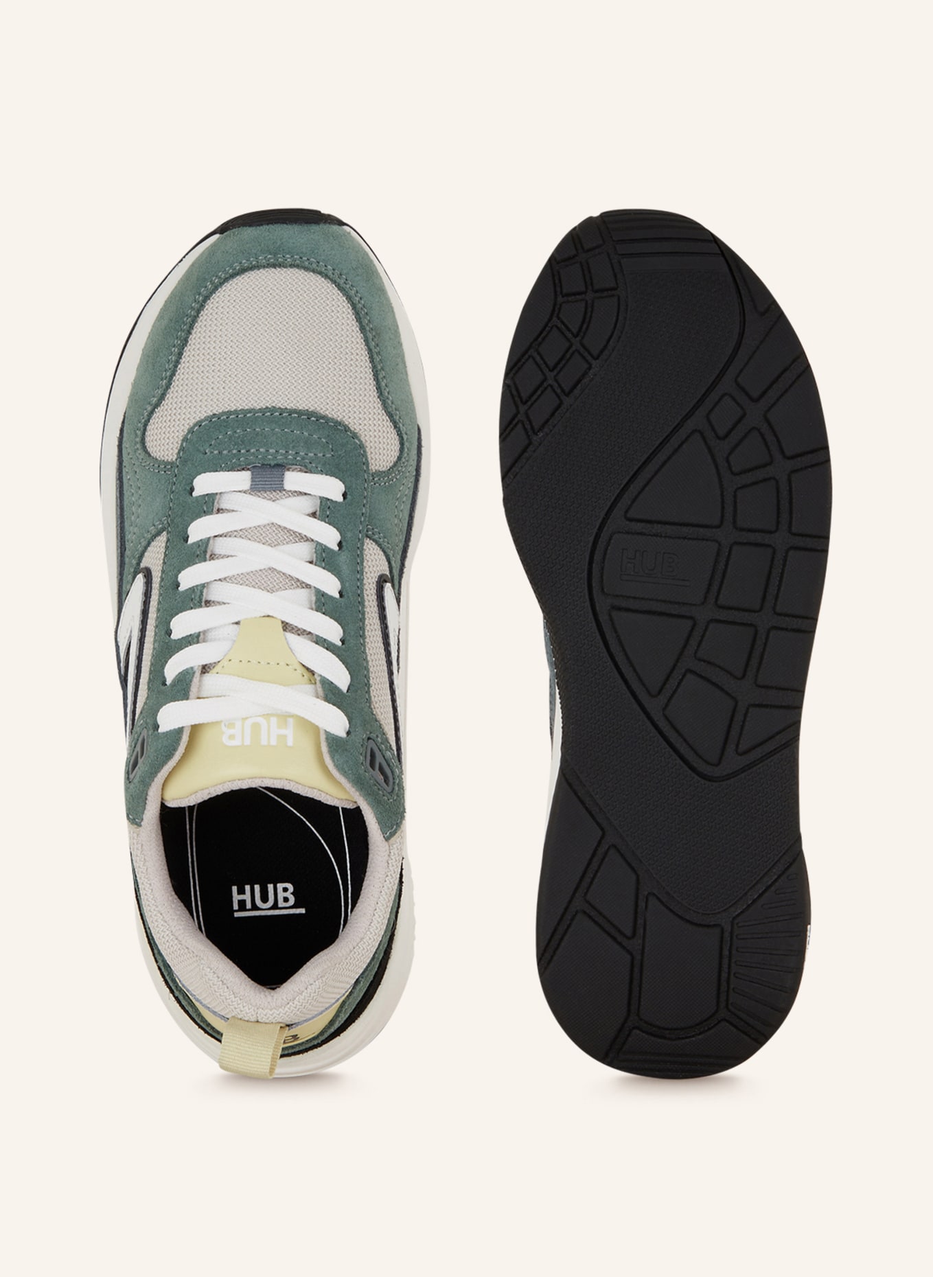 HUB Sneakers GLIDE, Color: GREEN/ LIGHT GRAY (Image 5)