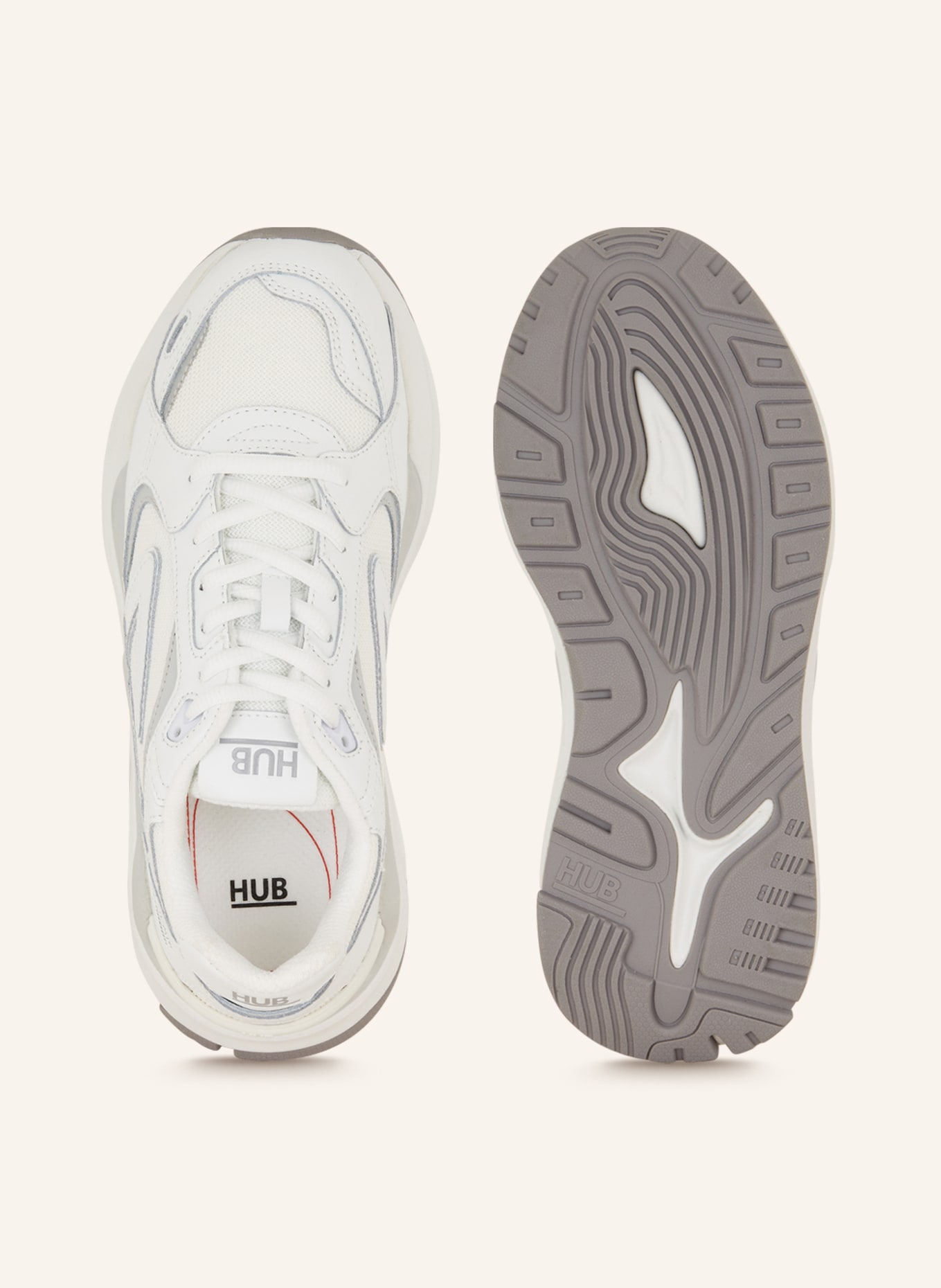 HUB Sneaker SLAM-W, Farbe: WEISS/ GRAU (Bild 5)