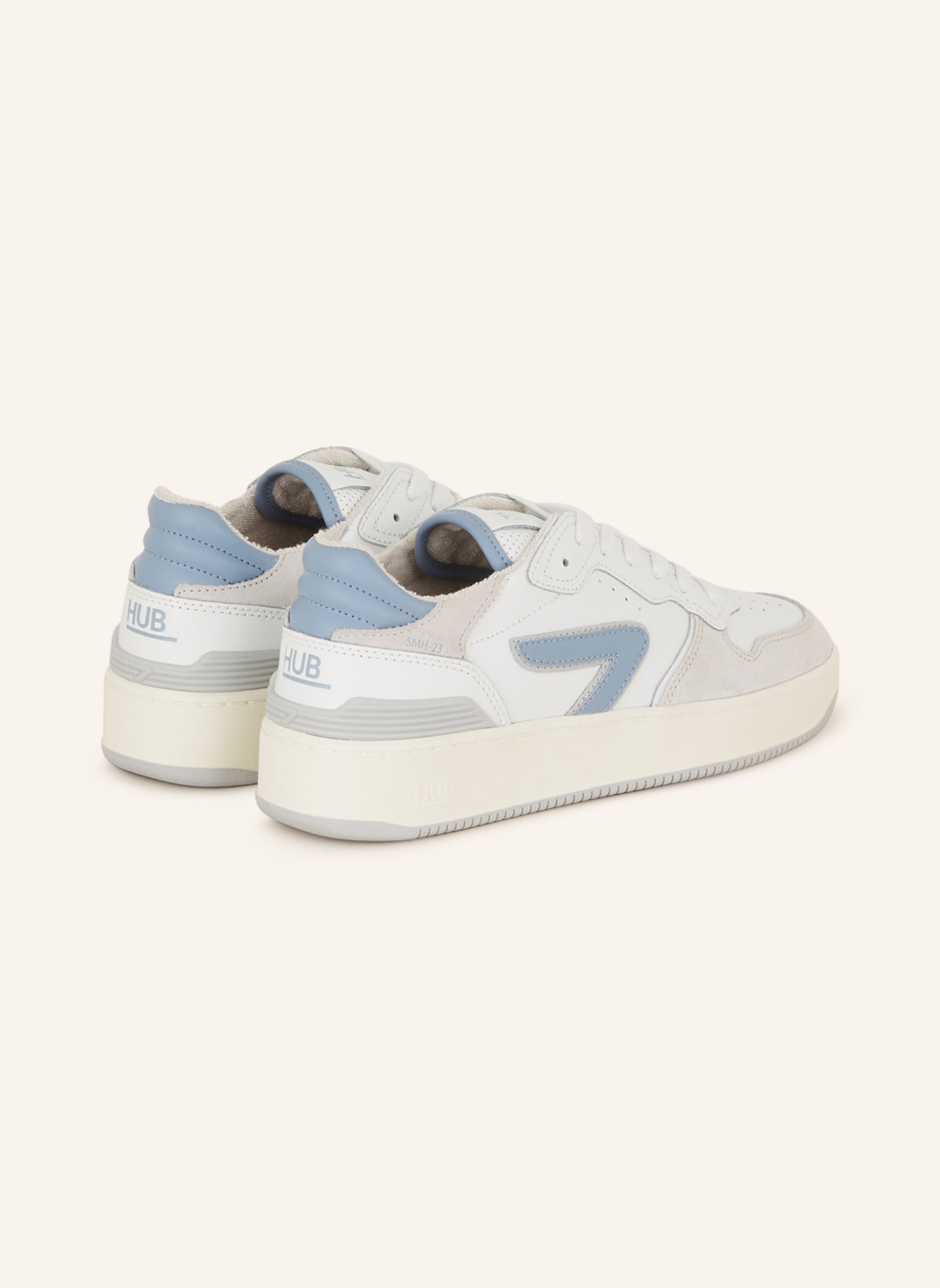 HUB Sneakers SMASH, Color: WHITE/ BLUE GRAY/ LIGHT GRAY (Image 2)