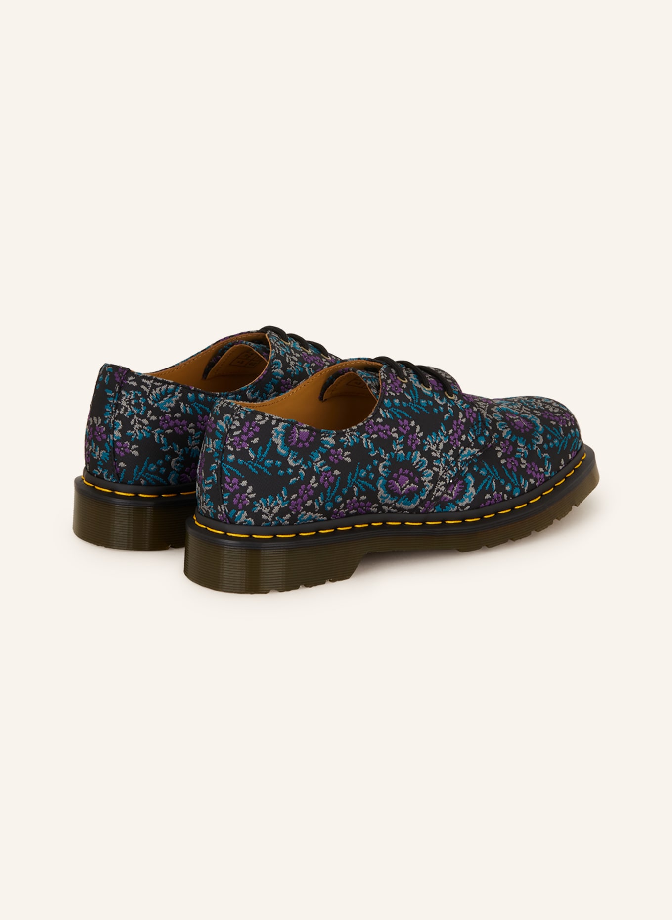 Dr. Martens Lace-up shoes 1461, Color: BLACK/ PURPLE/ TURQUOISE (Image 2)