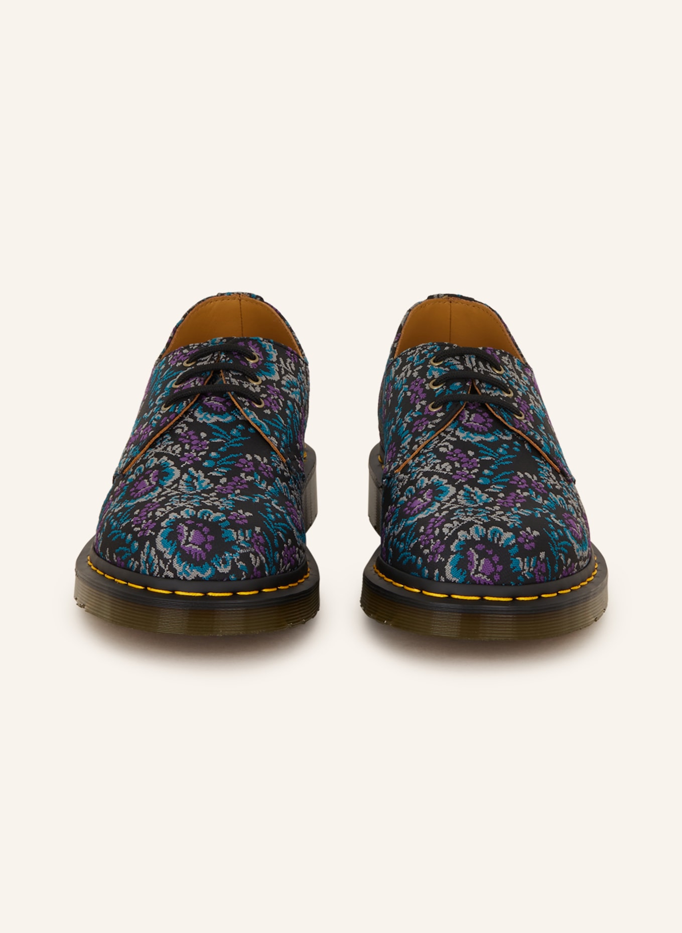 Dr. Martens Lace-up shoes 1461, Color: BLACK/ PURPLE/ TURQUOISE (Image 3)