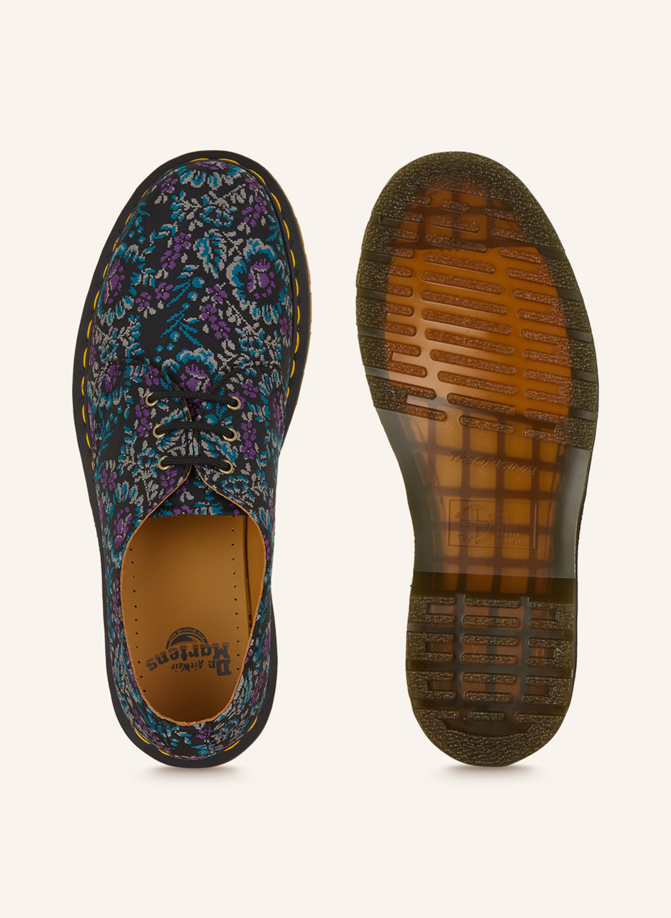 Dr. Martens Lace-up shoes 1461, Color: BLACK/ PURPLE/ TURQUOISE (Image 5)
