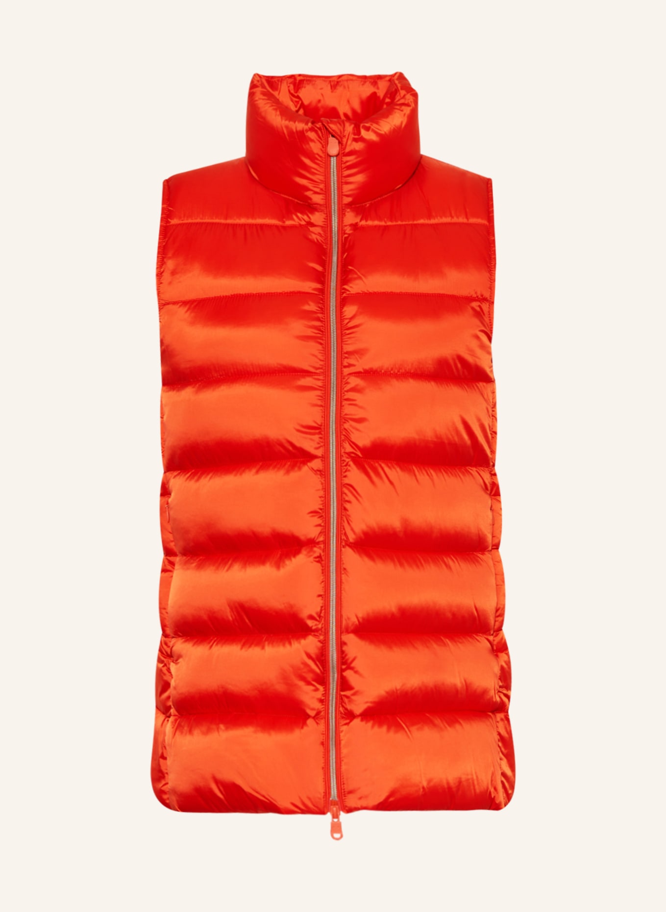 SAVE THE DUCK Quilted vest IRIS CORAL, Color: DARK ORANGE (Image 1)