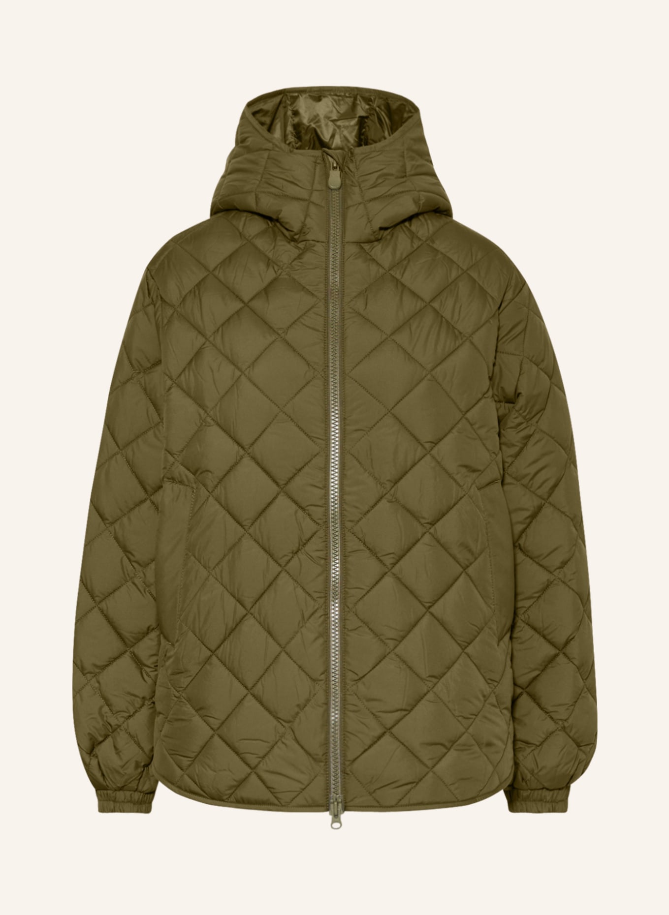 Dark green new arrivals quilted jacket
