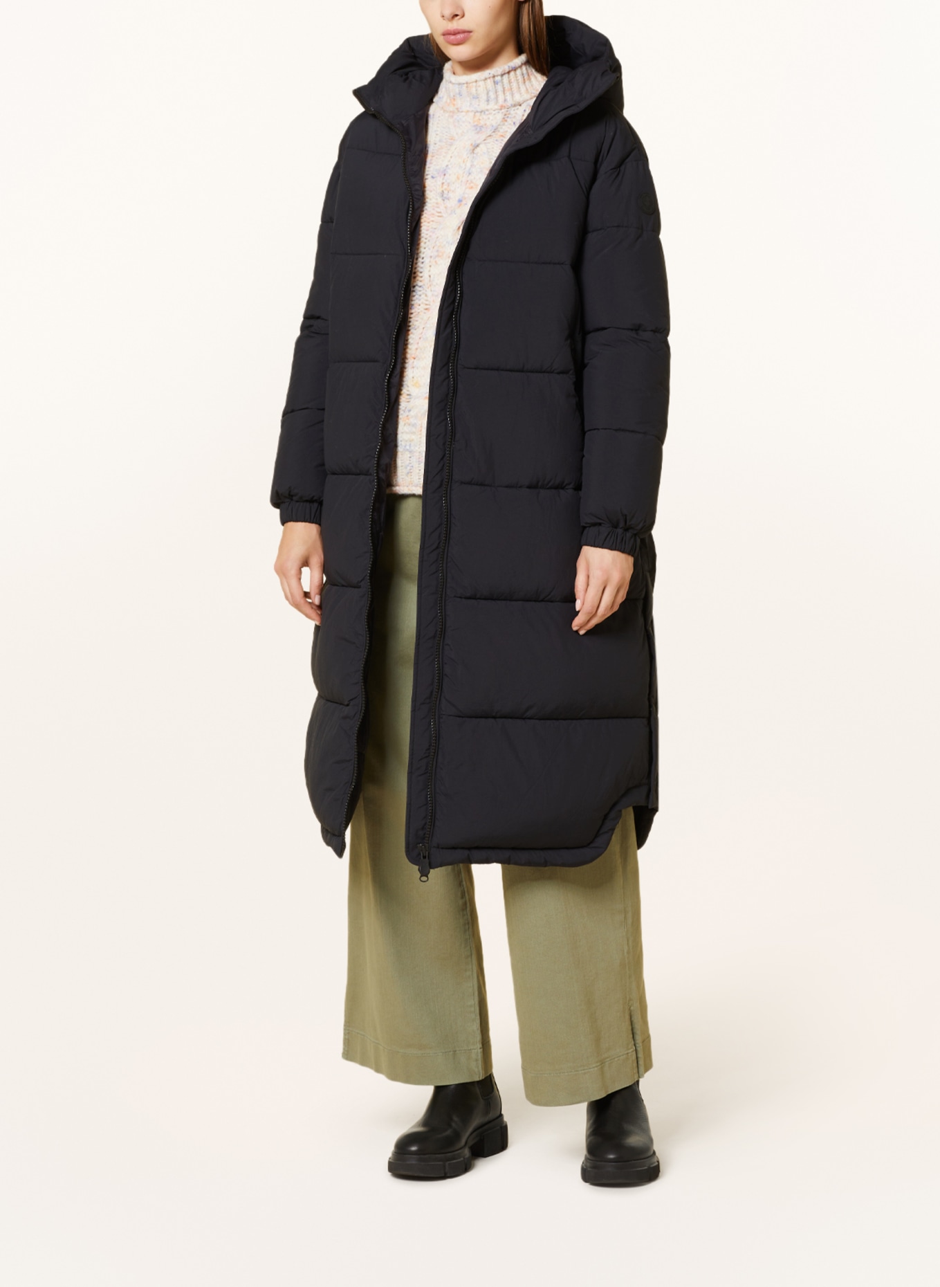 SAVE THE DUCK Steppmantel: SCHWARZ