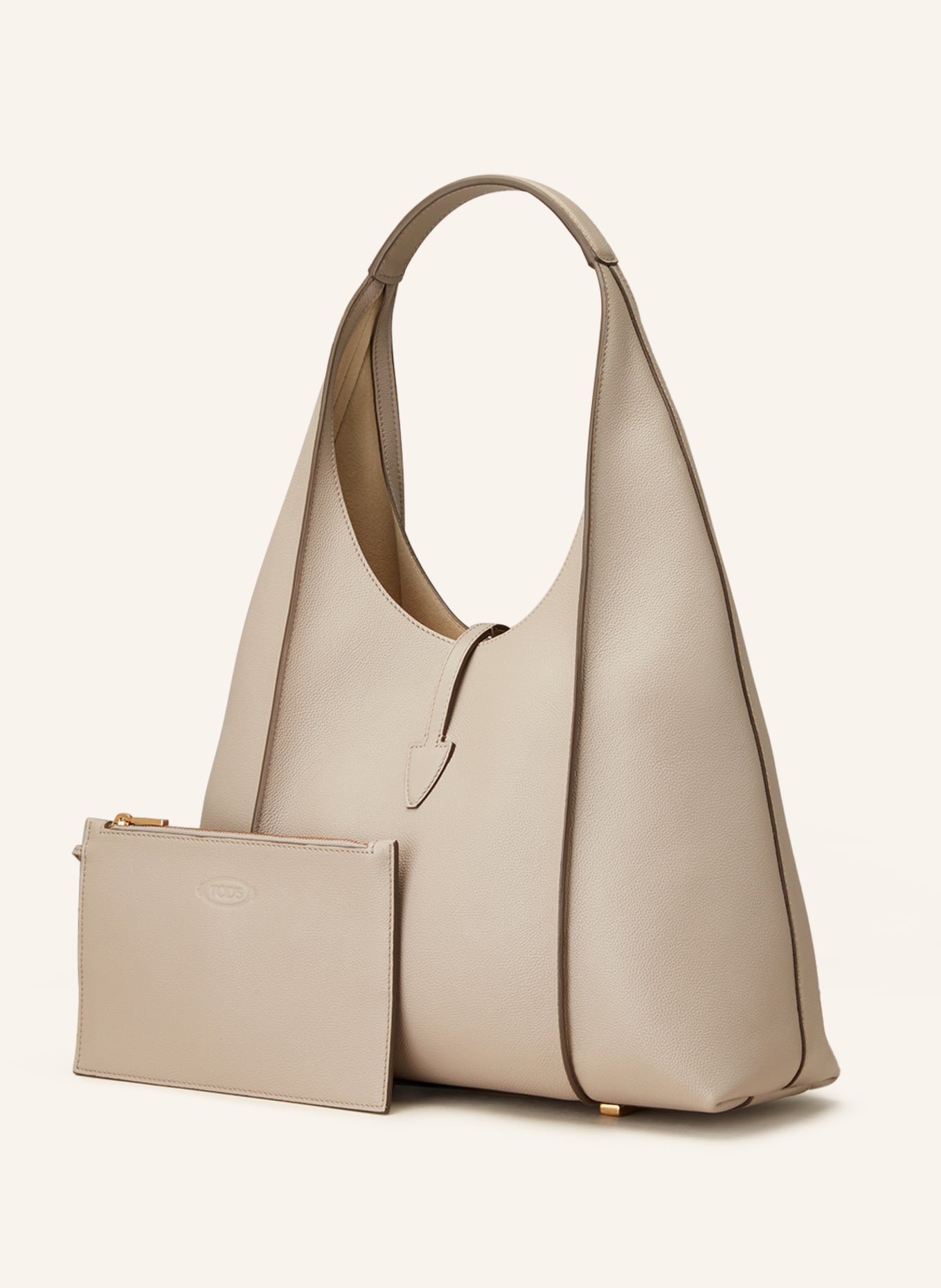 TOD'S Hobo bag T TIMELESS MEDIUM with pouch, Color: GRAY (Image 2)