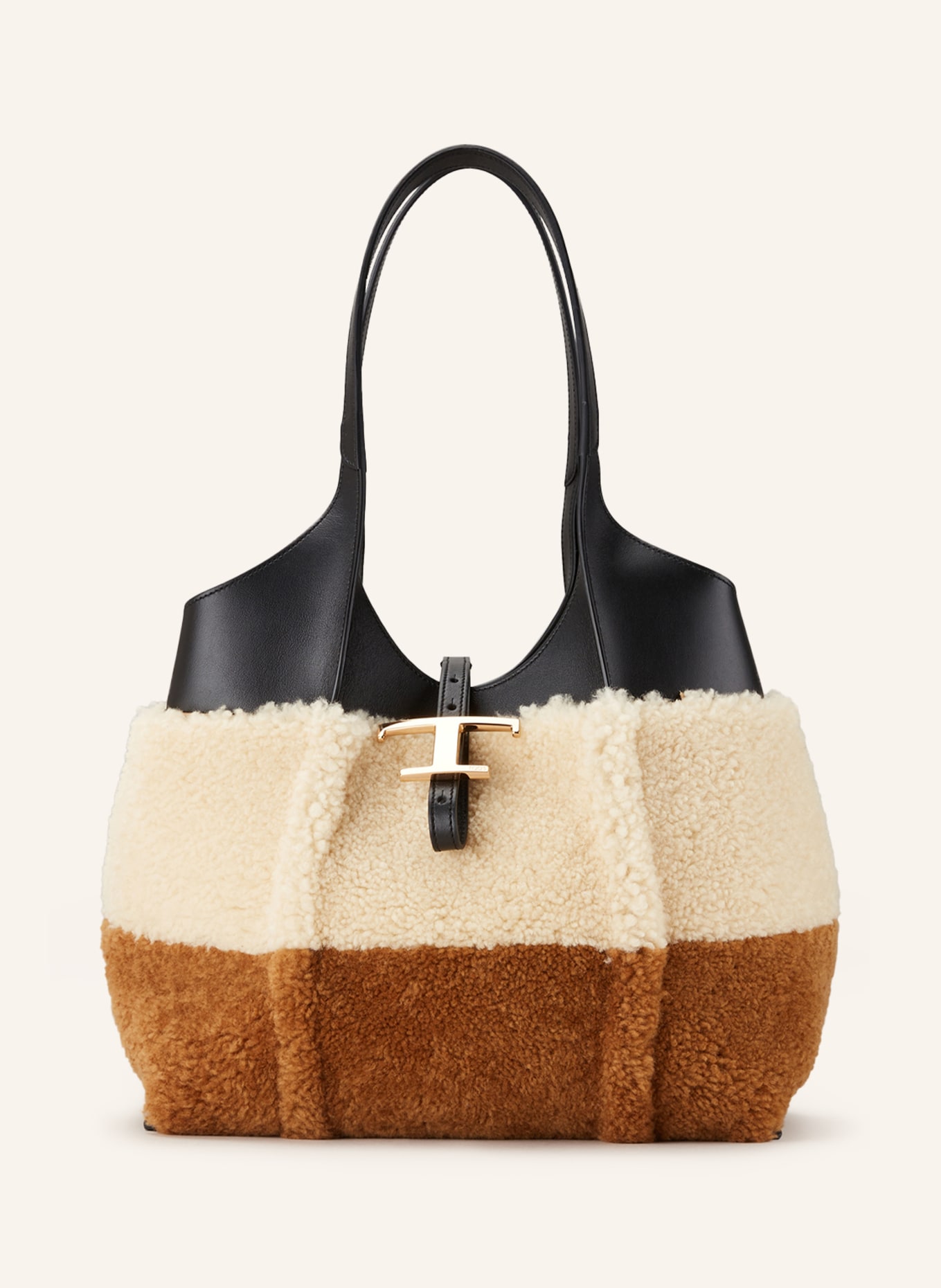 TOD'S Handbag with pouch, Color: BROWN/ CREAM/ BLACK (Image 1)