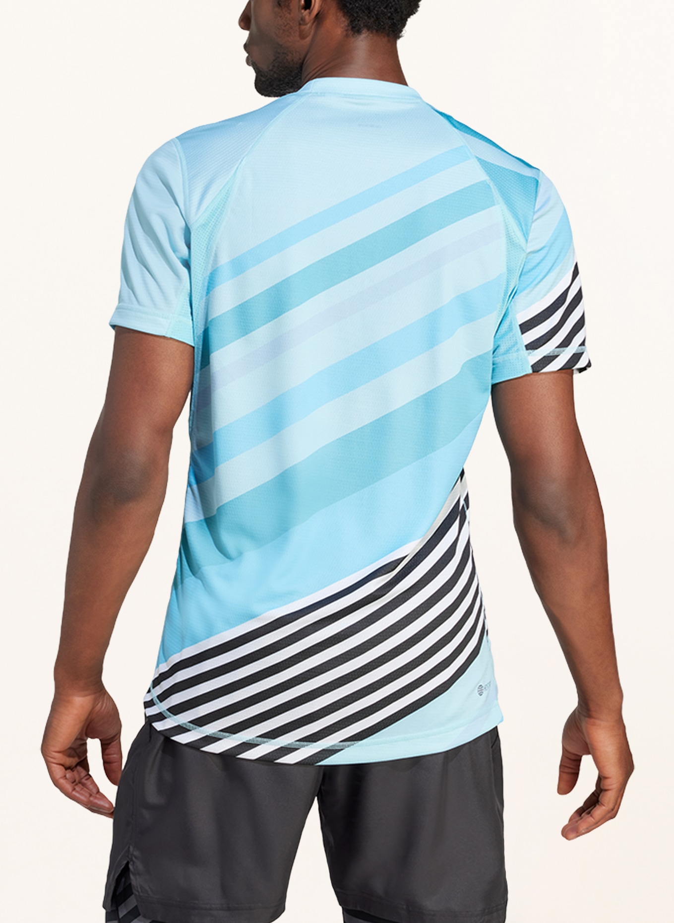 adidas T-Shirt HEAT.RDY FREELIFT PRO, Farbe: TÜRKIS/ HELLBLAU/ SCHWARZ (Bild 3)