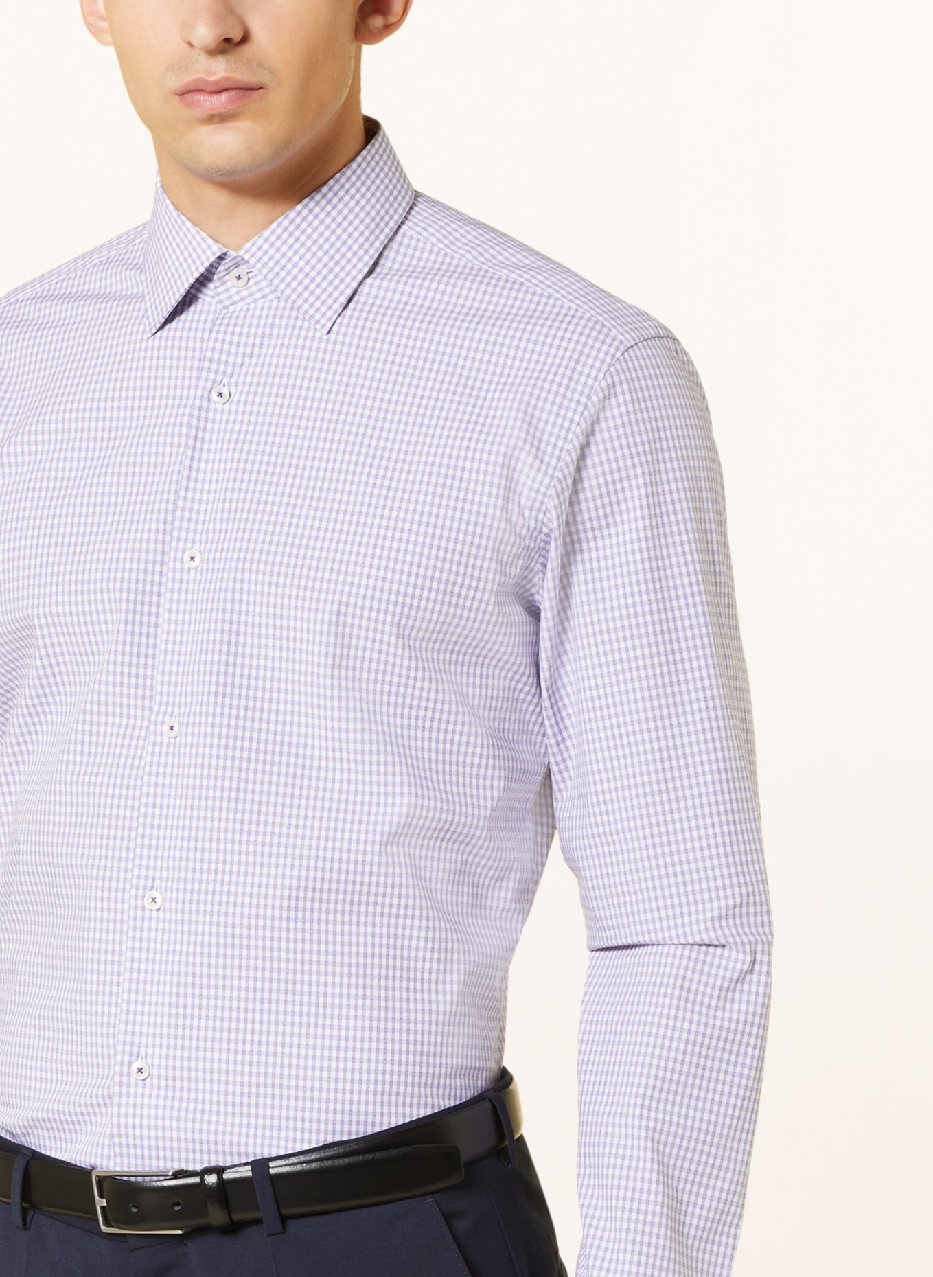 BOSS Shirt JOE Regular Fit, Color: LIGHT PURPLE/ WHITE (Image 4)
