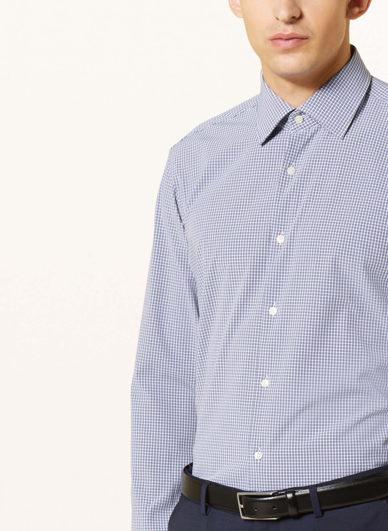 BOSS Shirt JOE Regular Fit, Color: DARK BLUE/ WHITE (Image 4)