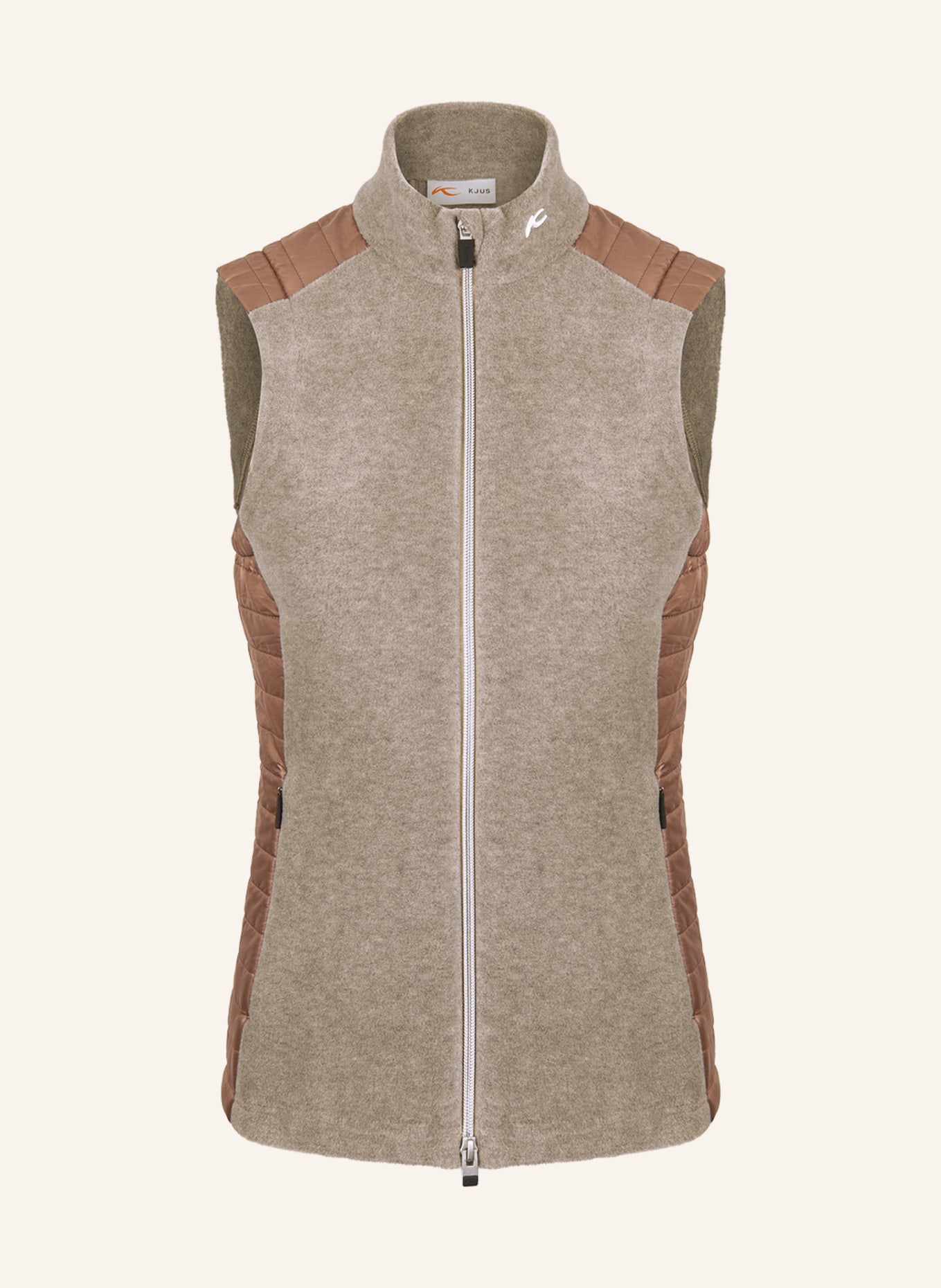 KJUS Hybrid vest MAXIMA, Color: BEIGE (Image 1)