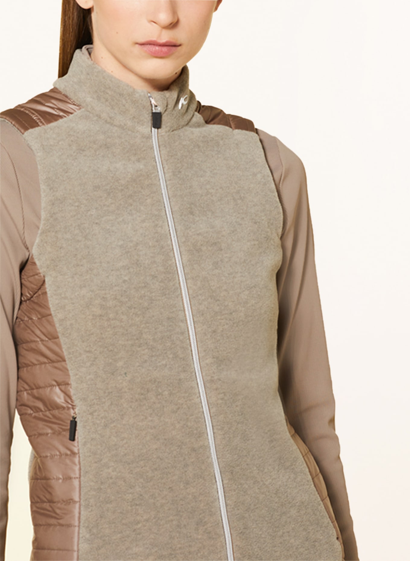 KJUS Hybrid vest MAXIMA, Color: BEIGE (Image 4)