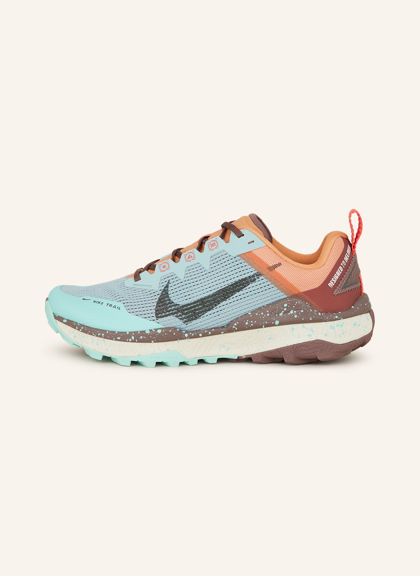 Nike Trailrunning-Schuhe WILDHORSE 8, Farbe: TÜRKIS/ GRAU/ LACHS (Bild 4)
