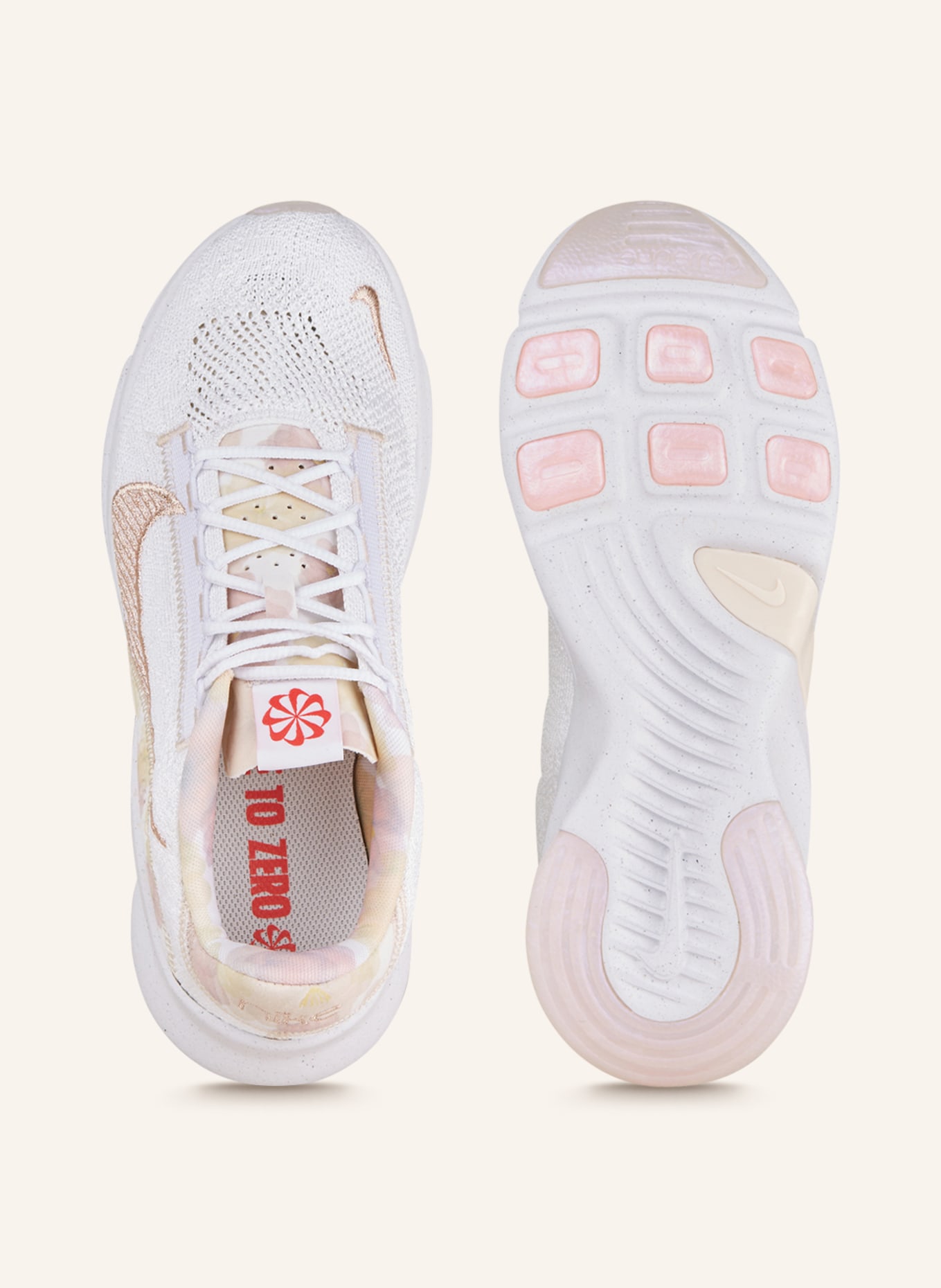 Nike Fitness shoes SUPERREP GO 3 FLYKNIT NEXT NATURE, Color: WHITE/ ROSE GOLD/ NUDE (Image 5)