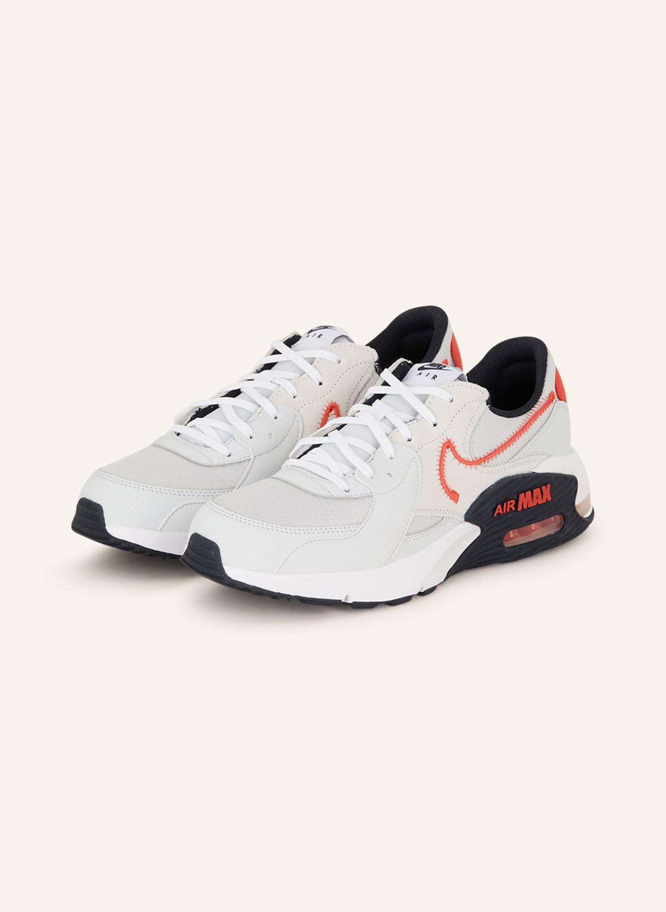 Nike Sneakers AIR MAX EXCEE, Color: LIGHT GRAY/ RED (Image 1)