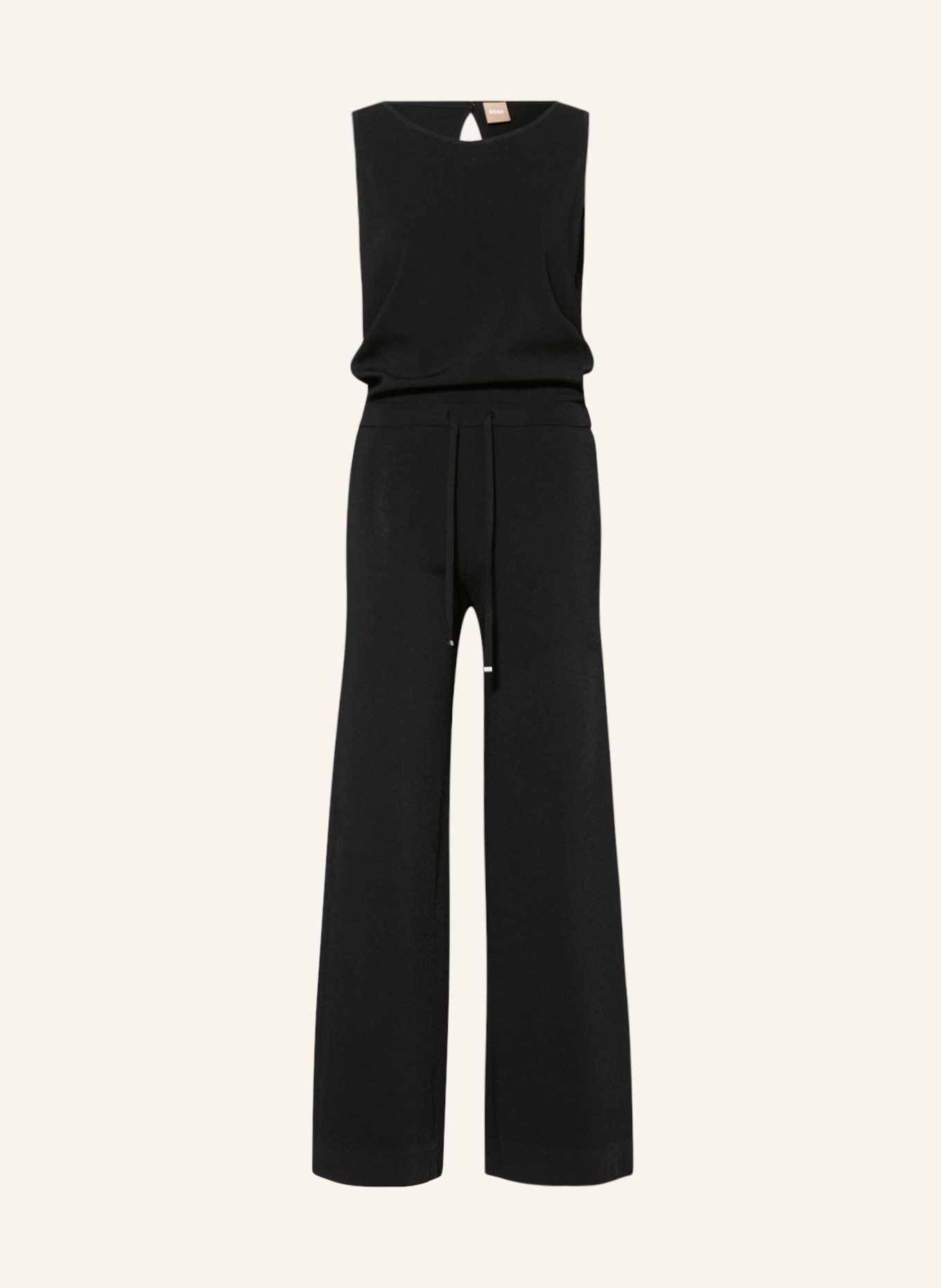 BOSS Knit jumpsuit FISSAH, Color: BLACK (Image 1)