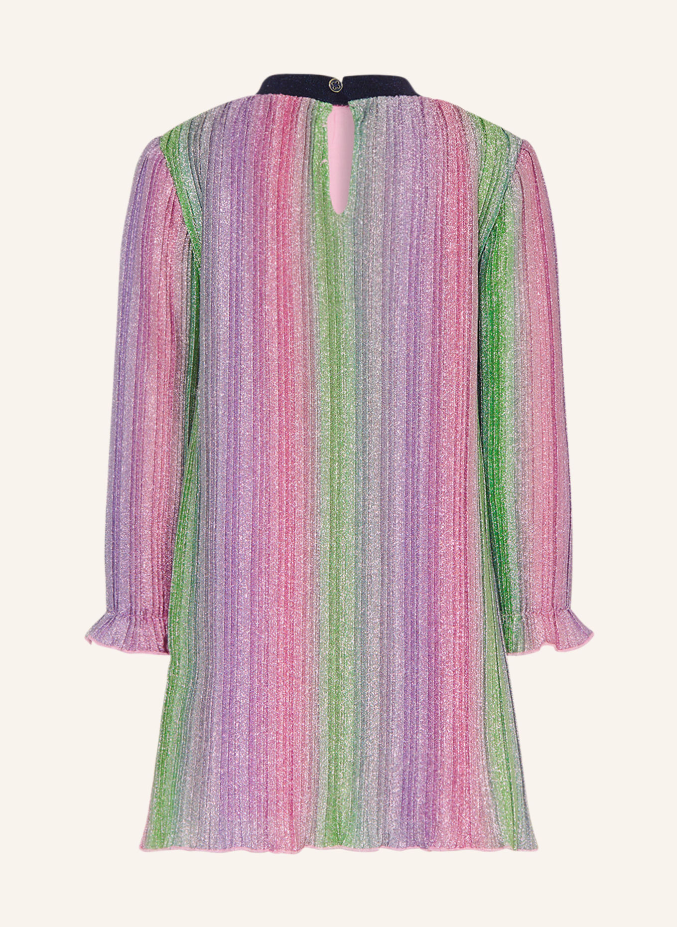Billieblush Sukienka plisowana z błyszczącą przędzą, Kolor: JASNOZIELONY/ RÓŻOWY/ JASNOFIOLETOWY (Obrazek 2)