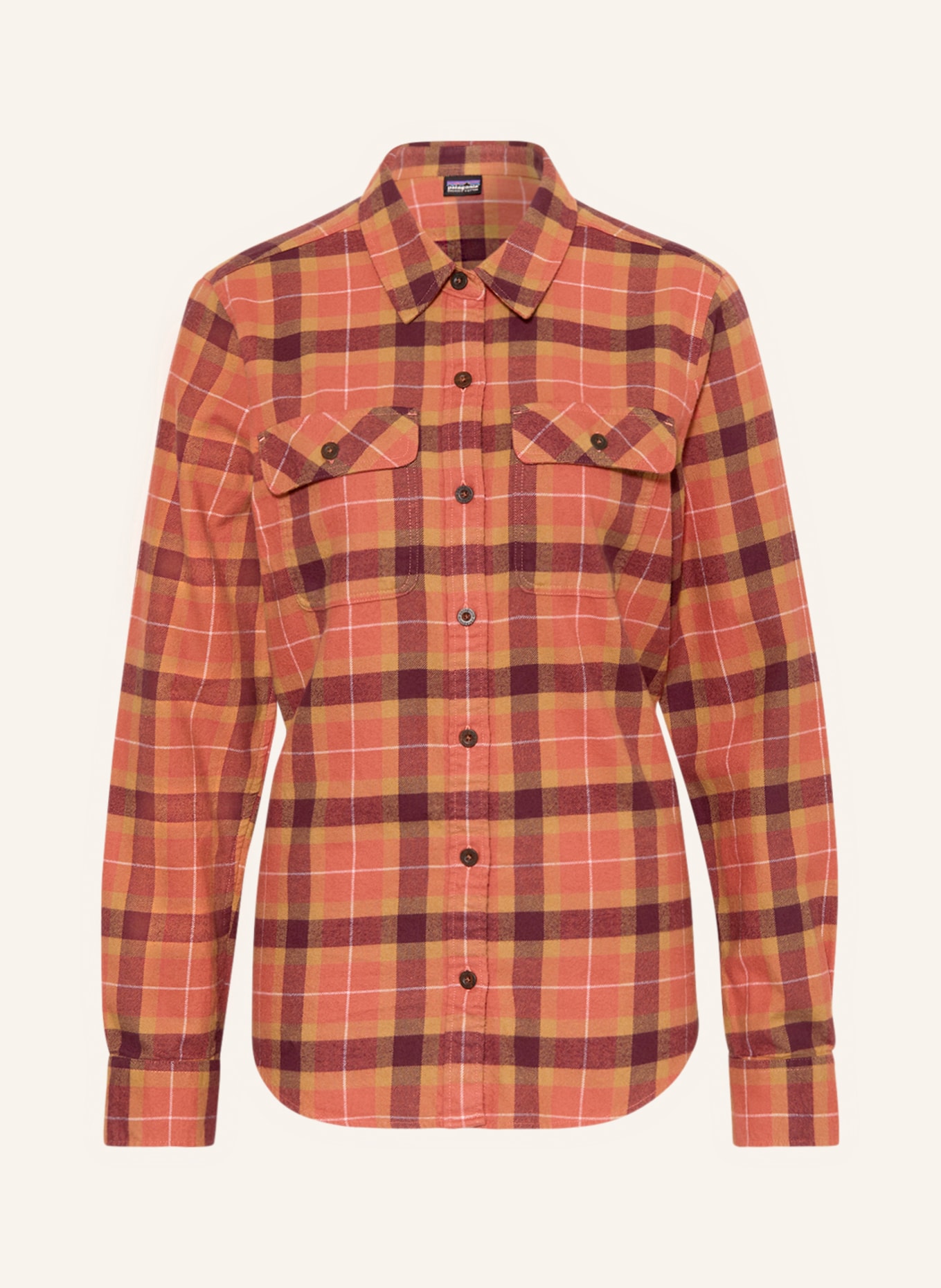 patagonia Shirt blouse, Color: SALMON/ DARK RED/ YELLOW (Image 1)