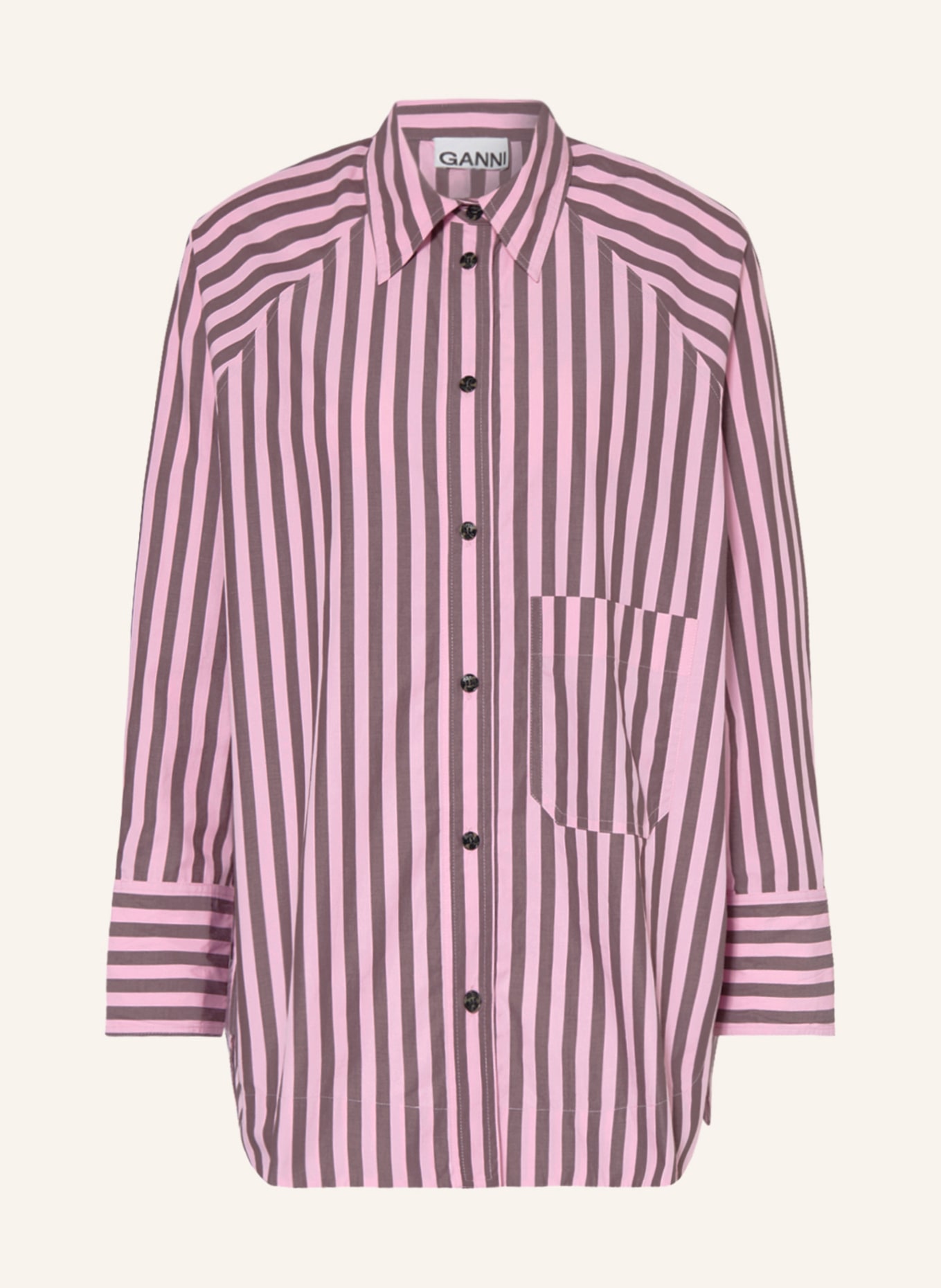 GANNI Shirt blouse, Color: PINK/ DUSKY PINK (Image 1)
