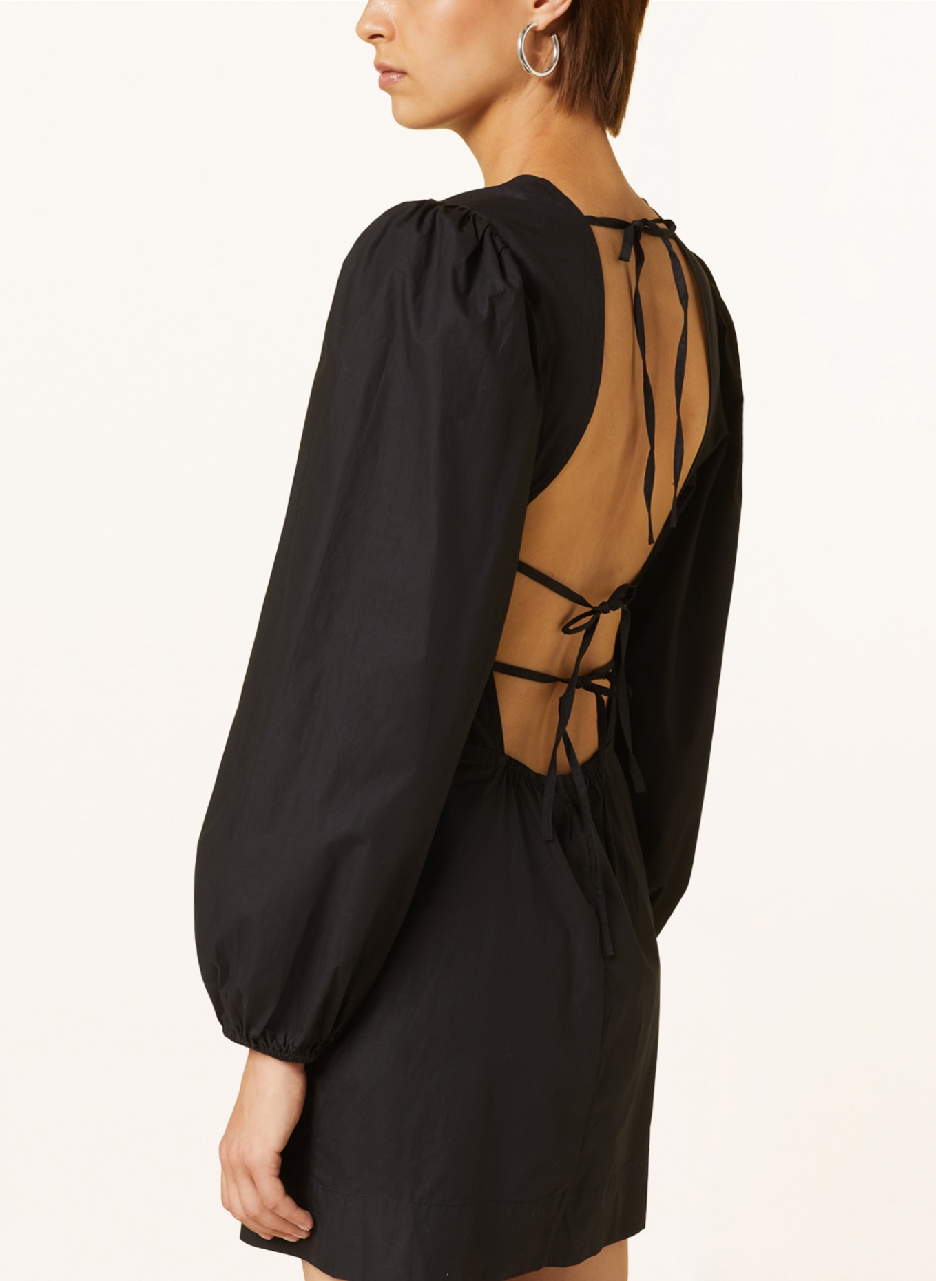 GANNI Dress with cut-out, Color: BLACK (Image 4)