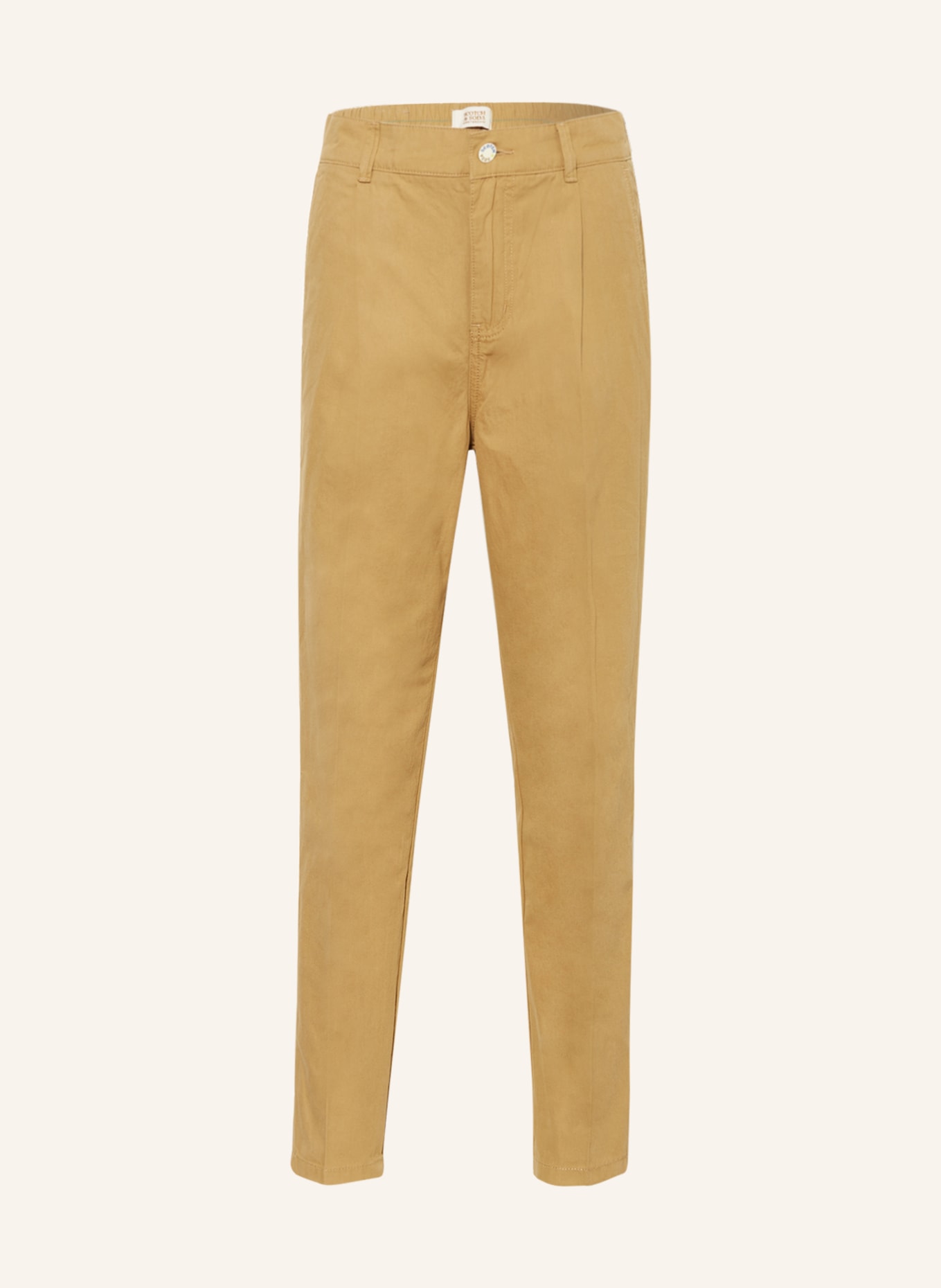 SCOTCH & SODA Chino kalhoty Loose Tapered Fit, Barva: SVĚTLE HNĚDÁ (Obrázek 1)