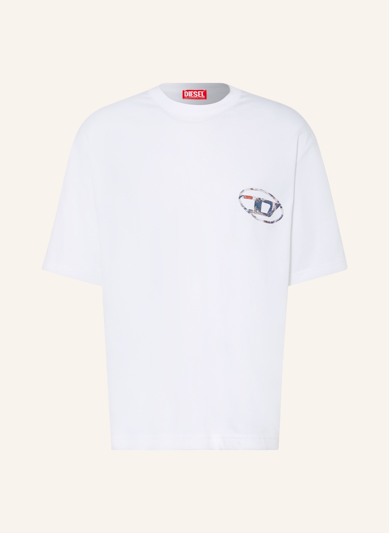 DIESEL T-shirt T-WASH-L6, Color: WHITE (Image 1)