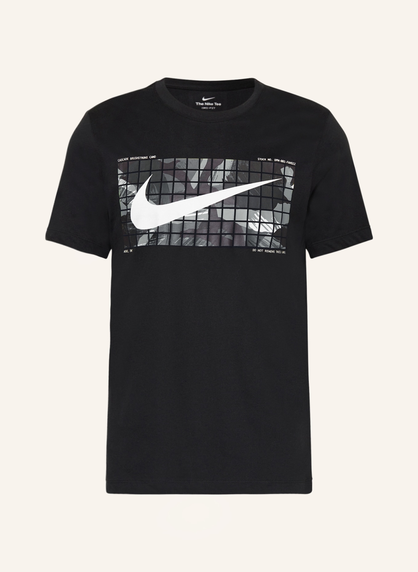 Nike T-shirt DRI-FIT, Kolor: CZARNY/ ZIELONY/ BRĄZOWY (Obrazek 1)