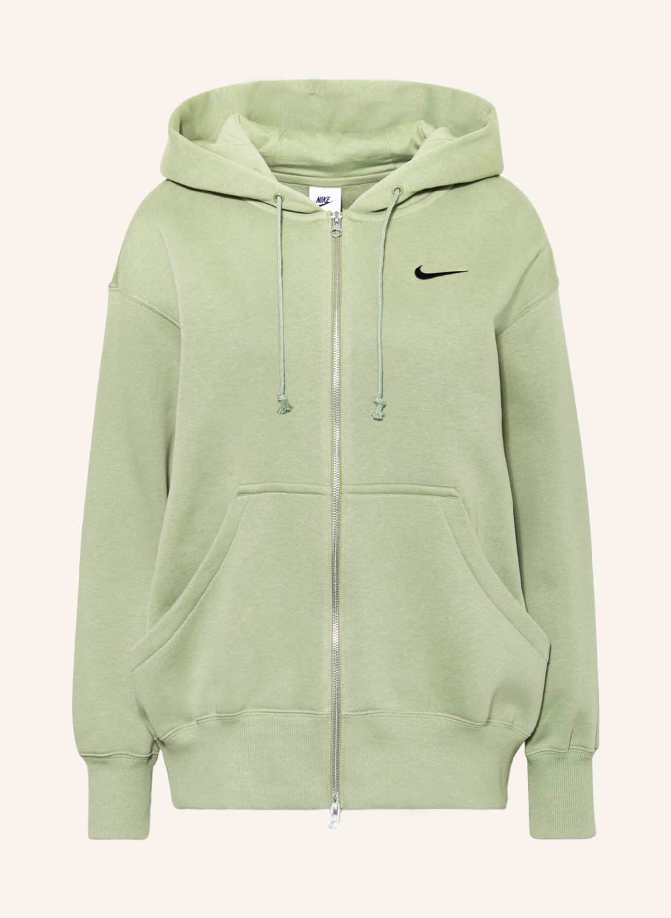 Nike Oversized sweat jacket SPORTSWEAR PHOENIX FLEECE in light green
