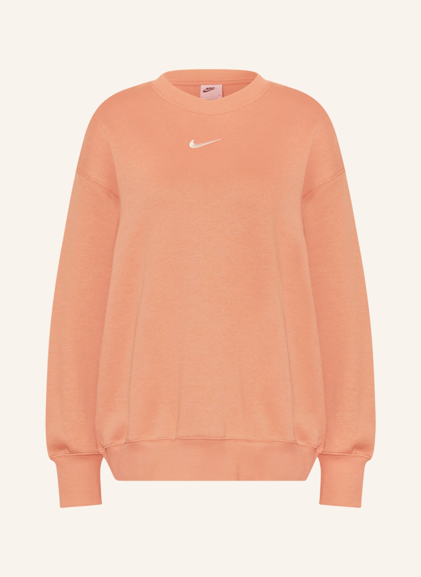 Peach nike on sale sweatshirt