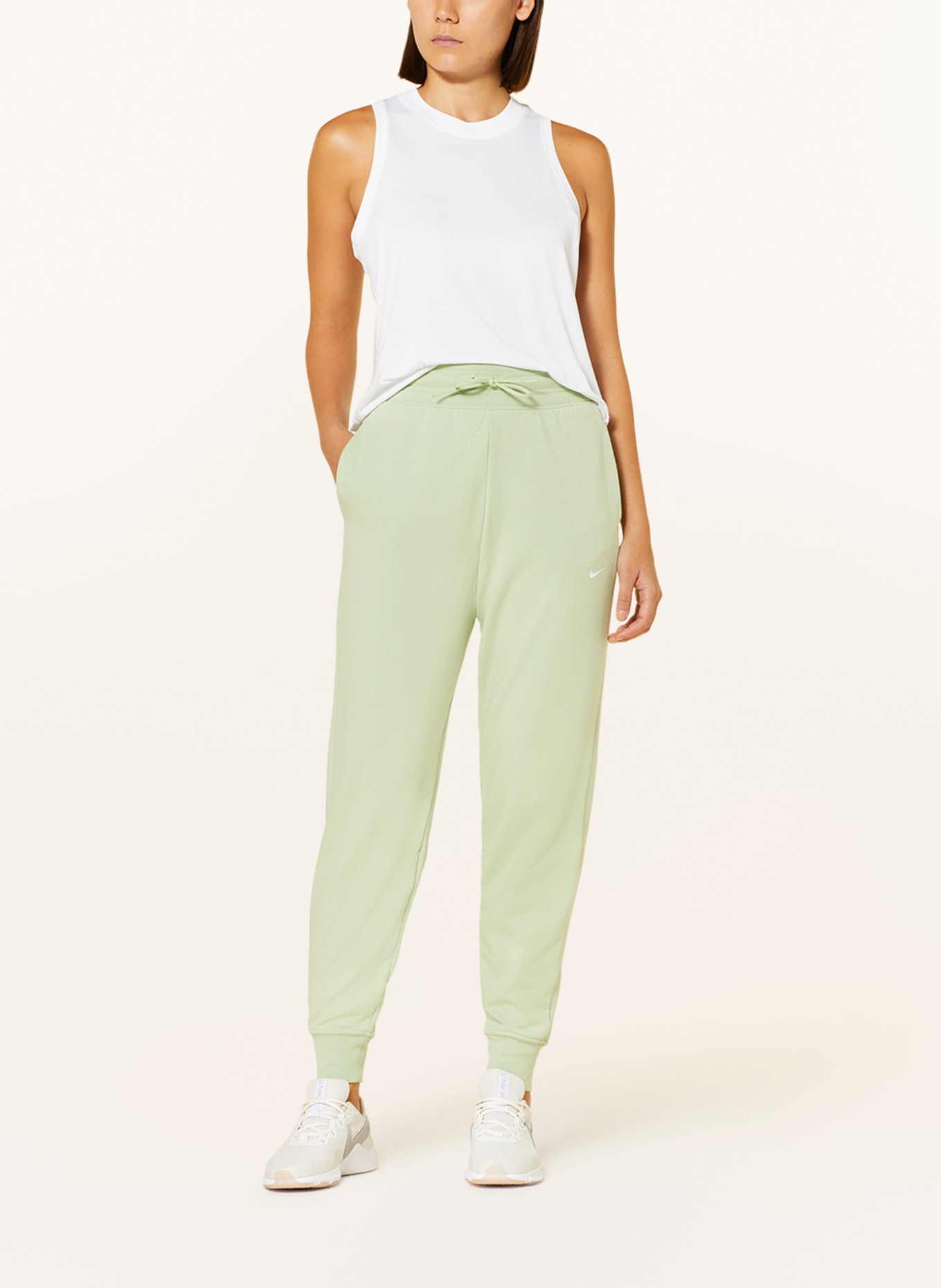 Nike Spodnie dresowe 7/8 DRI-FIT ONE, Kolor: JASNOZIELONY (Obrazek 2)