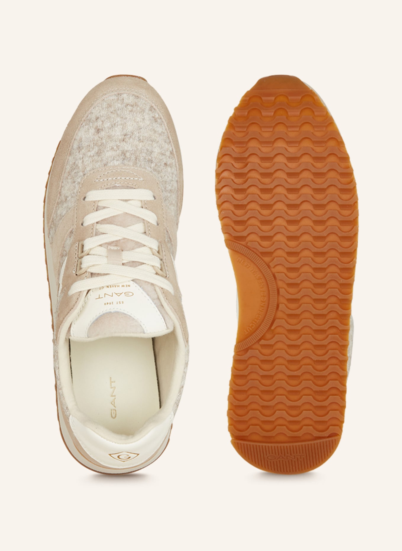 GANT Sneakers BEVINDA, Color: CREAM/ TAUPE/ LIGHT BROWN (Image 5)