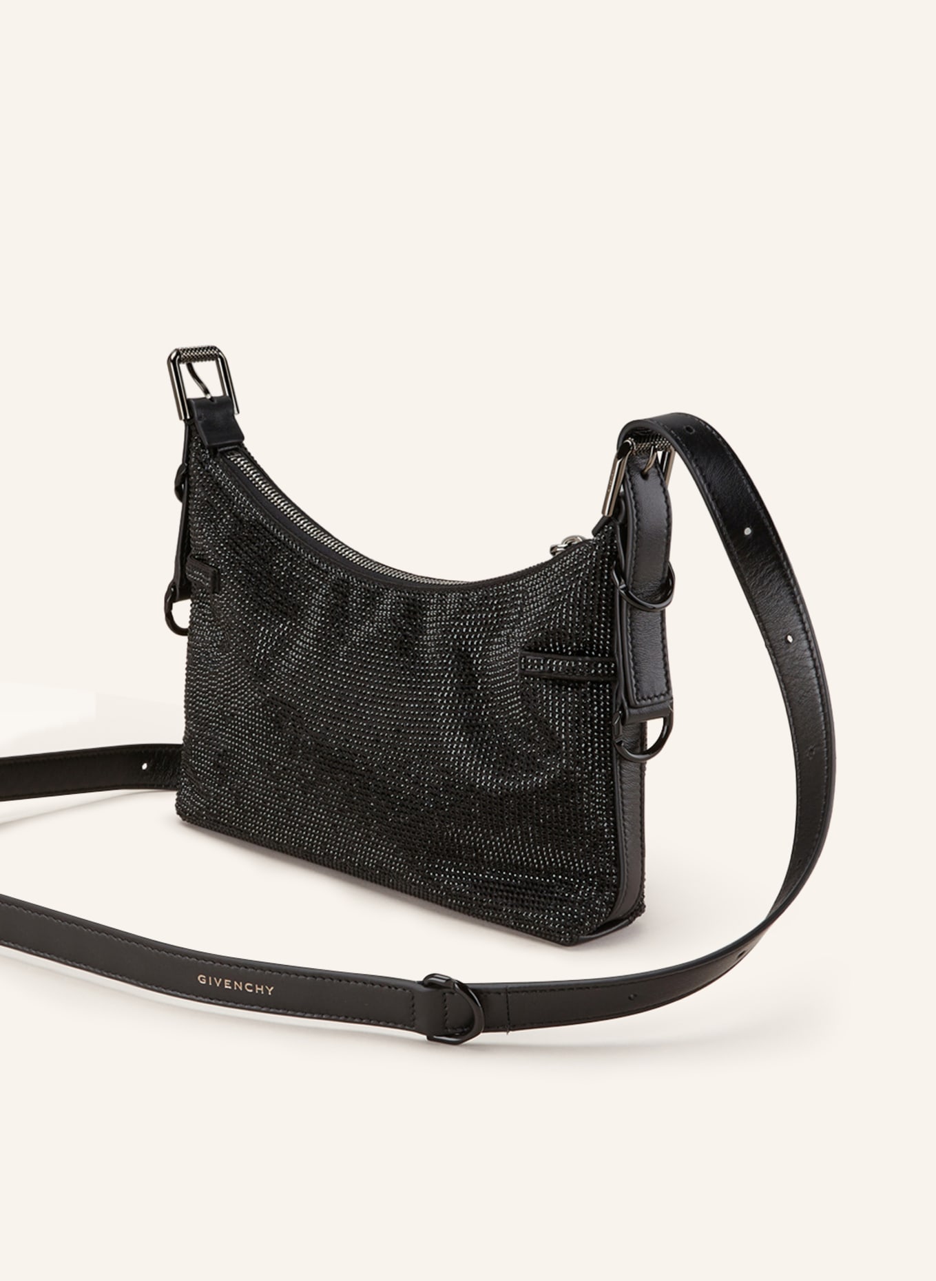 GIVENCHY Shoulder bag VOYOU with decorative gems, Color: BLACK (Image 2)