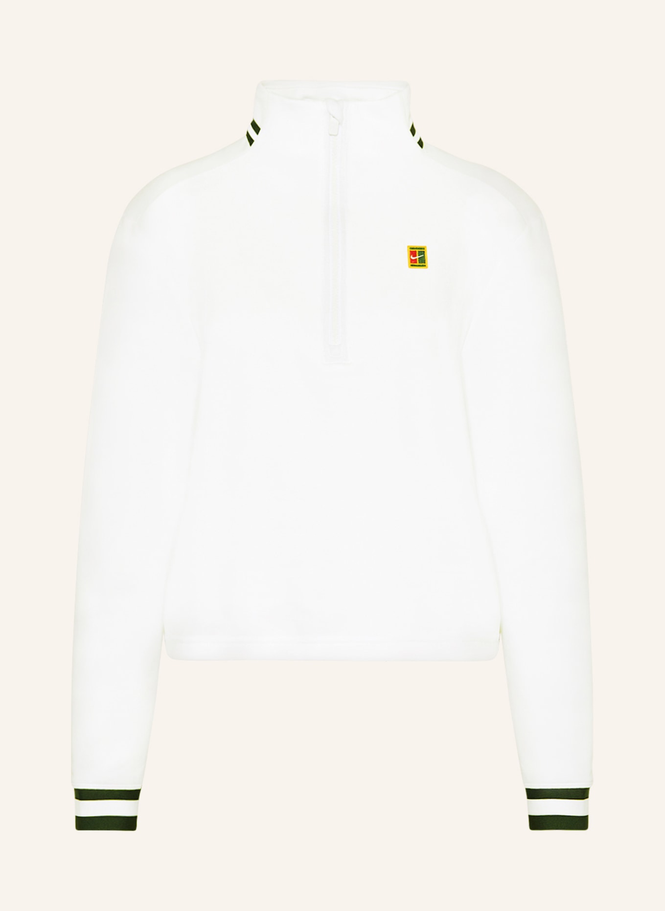 Nike Half-zip sweater in sweatshirt fabric, Color: WHITE (Image 1)