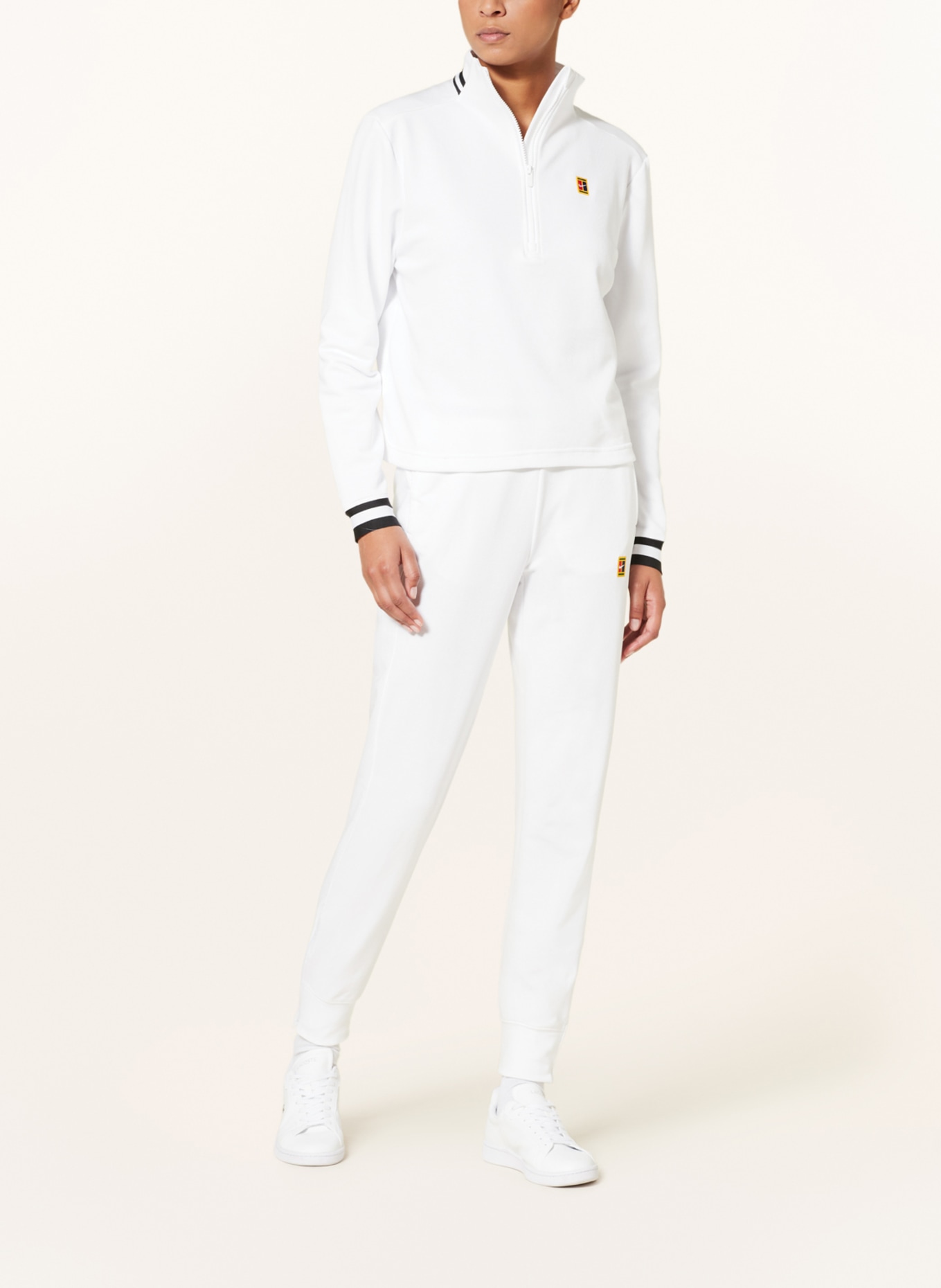 Nike Half-zip sweater in sweatshirt fabric, Color: WHITE (Image 2)