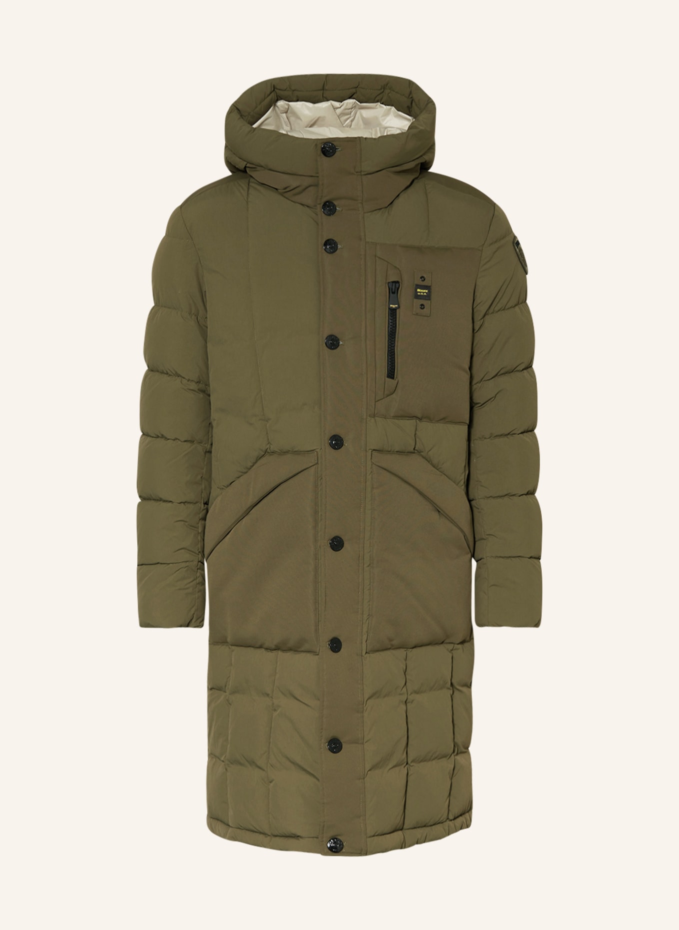 Blauer Quilted coat, Color: OLIVE (Image 1)
