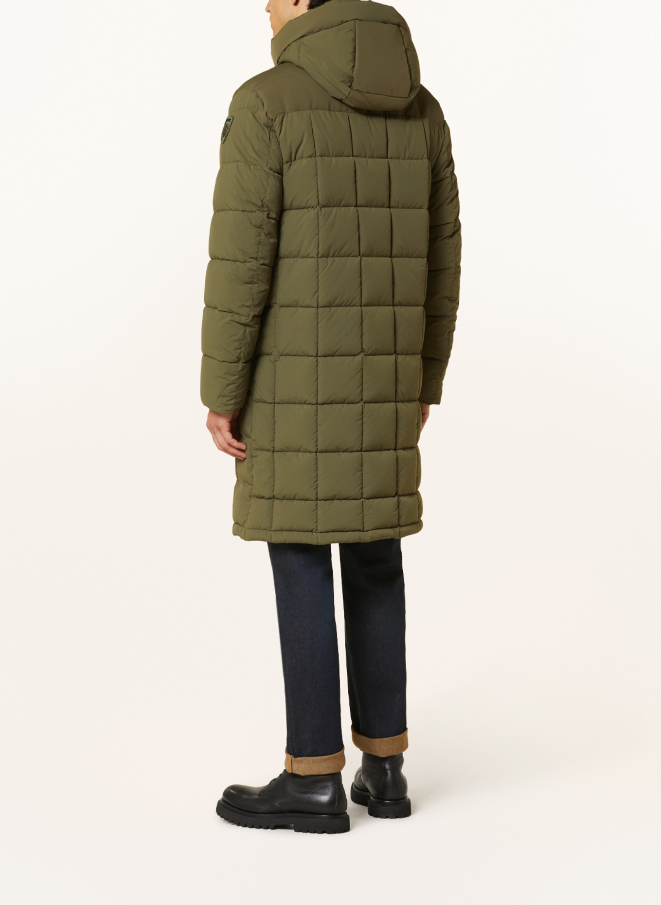 Blauer Quilted coat, Color: OLIVE (Image 3)