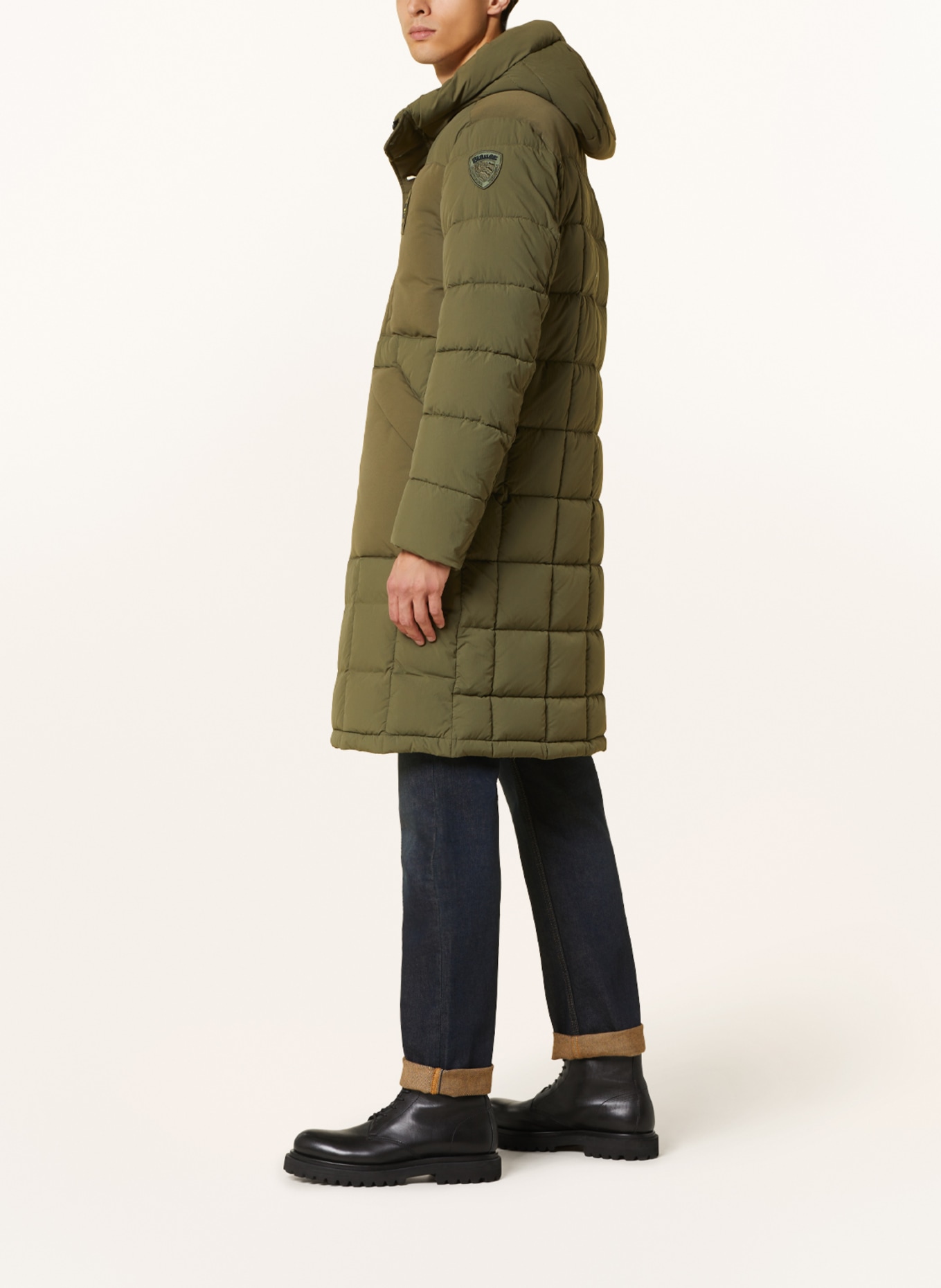 Blauer Quilted coat, Color: OLIVE (Image 4)
