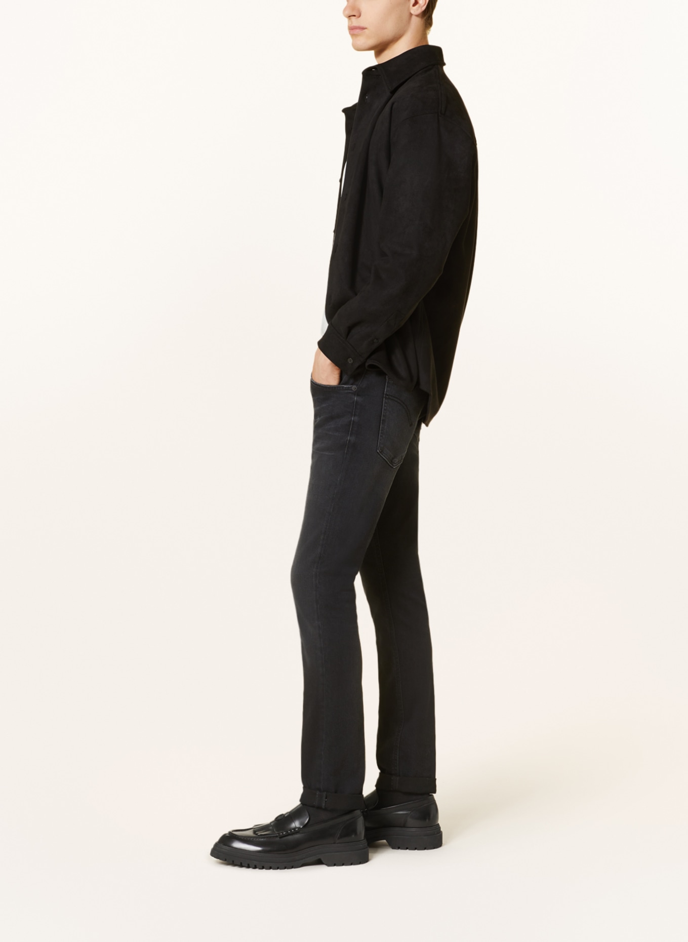 Dondup Jeans RITCHIE Skinny Fit, Farbe: 999 BLACK (Bild 4)