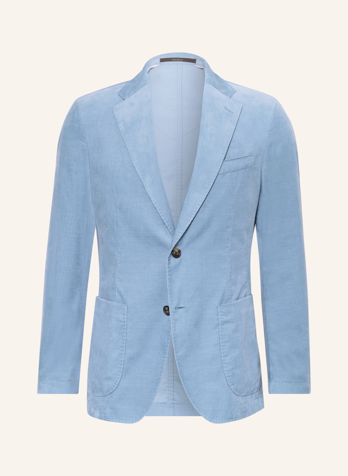 windsor. Suit jacket GIRO shaped fit in corduroy, Color: LIGHT BLUE (Image 1)